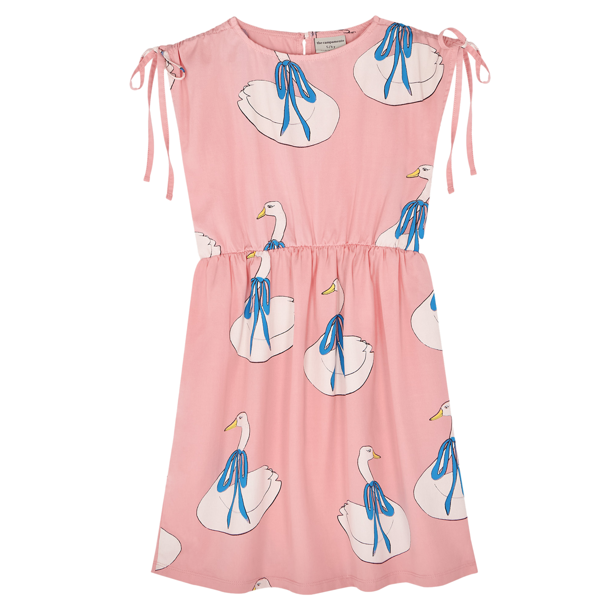 Robe courte col rond à imprimé all-over THE CAMPAMENTO Rose