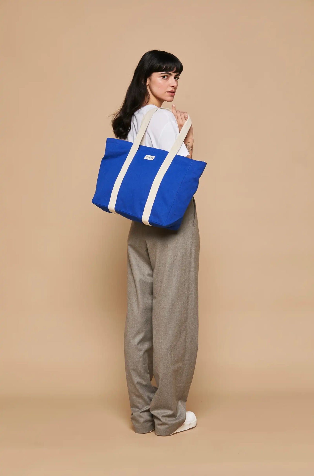 Cotton tote bag HINDBAG Blue