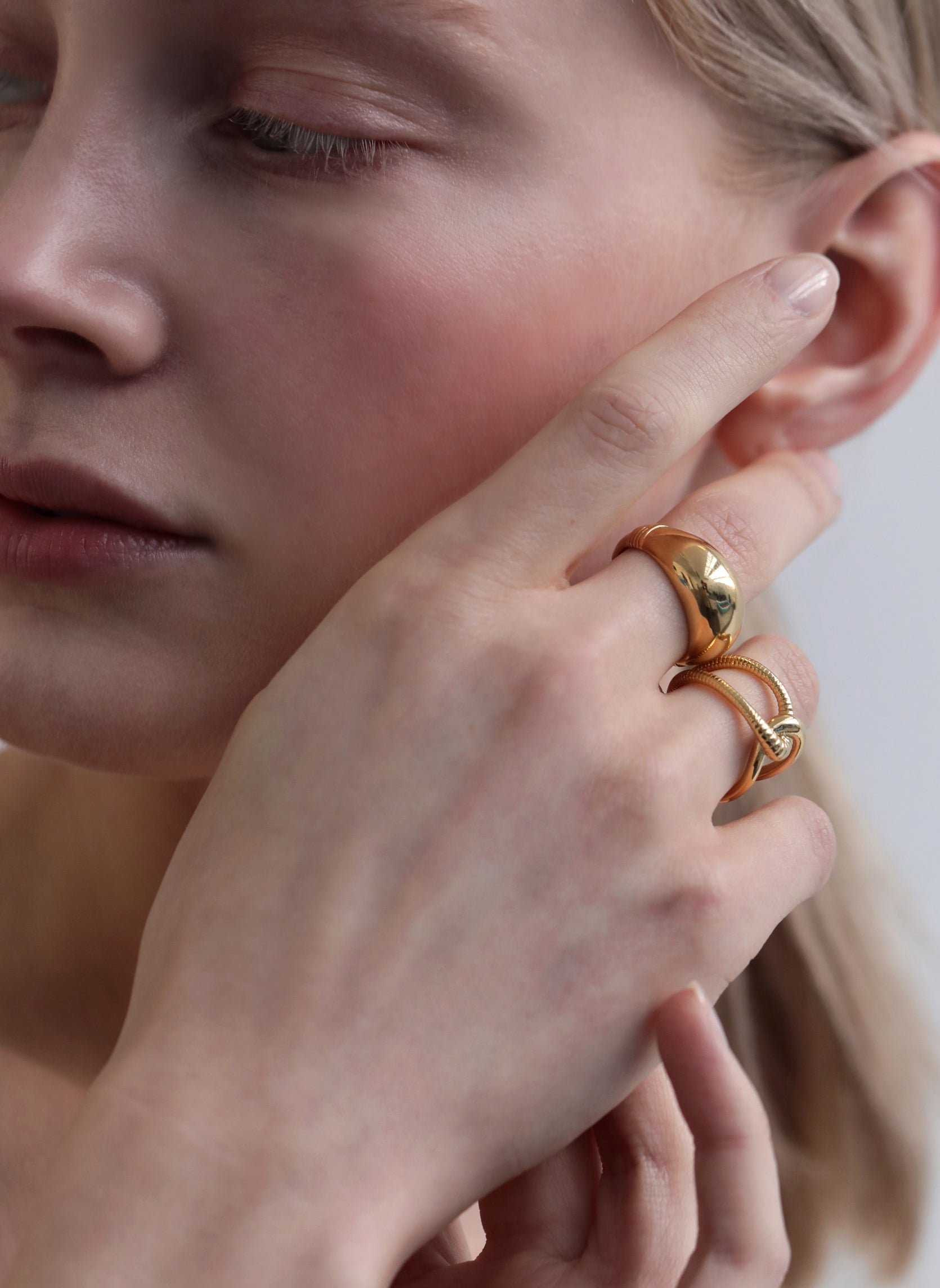 Bague large iphelion AEC Paris Doré