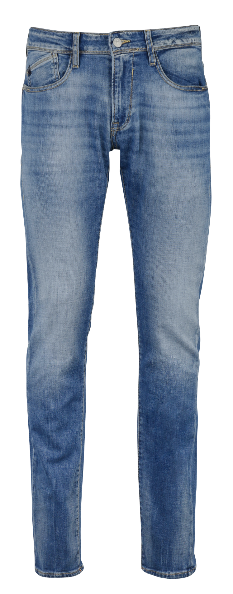 Cotton-blend straight jeans LE TEMPS DES CERISES Blue
