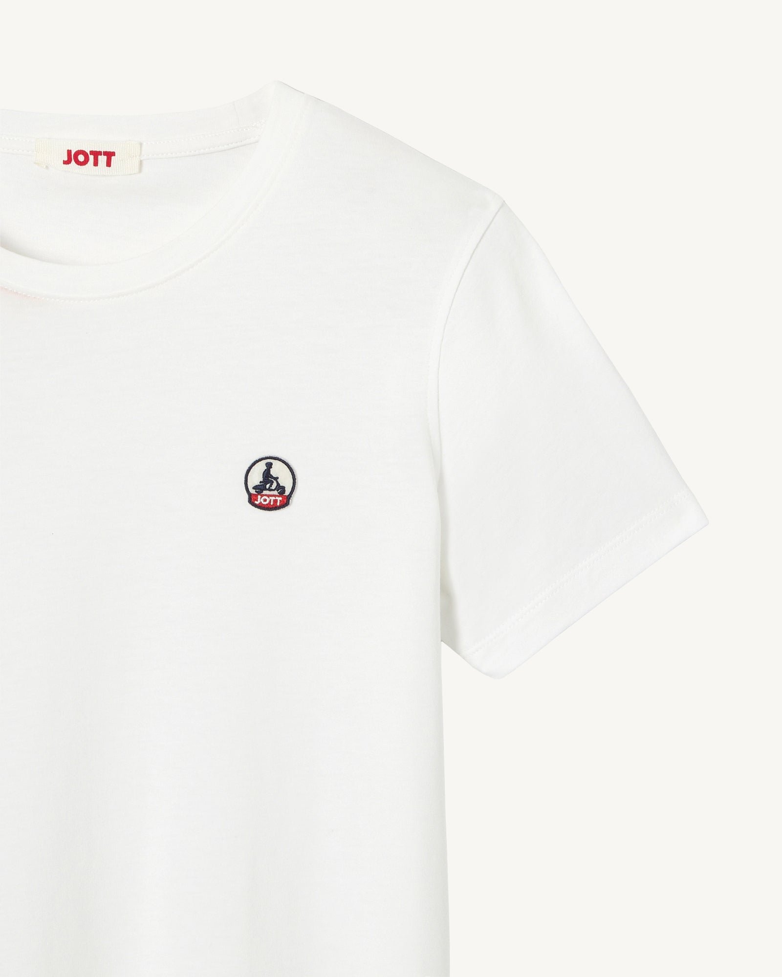 Round neck rosas t-shirt JOTT White