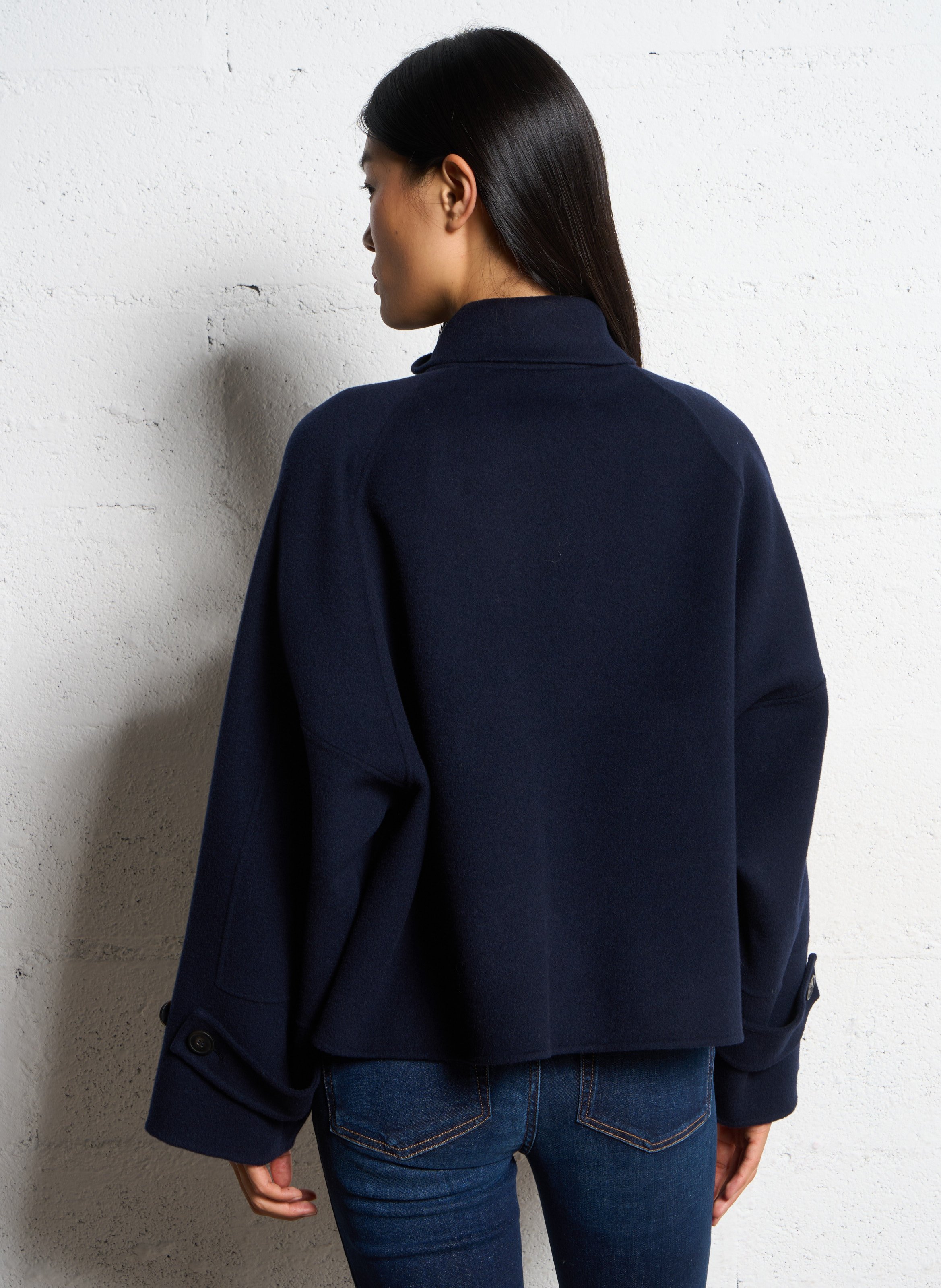 Classic-collar wool jacket  MAX MARA WEEK END Blue