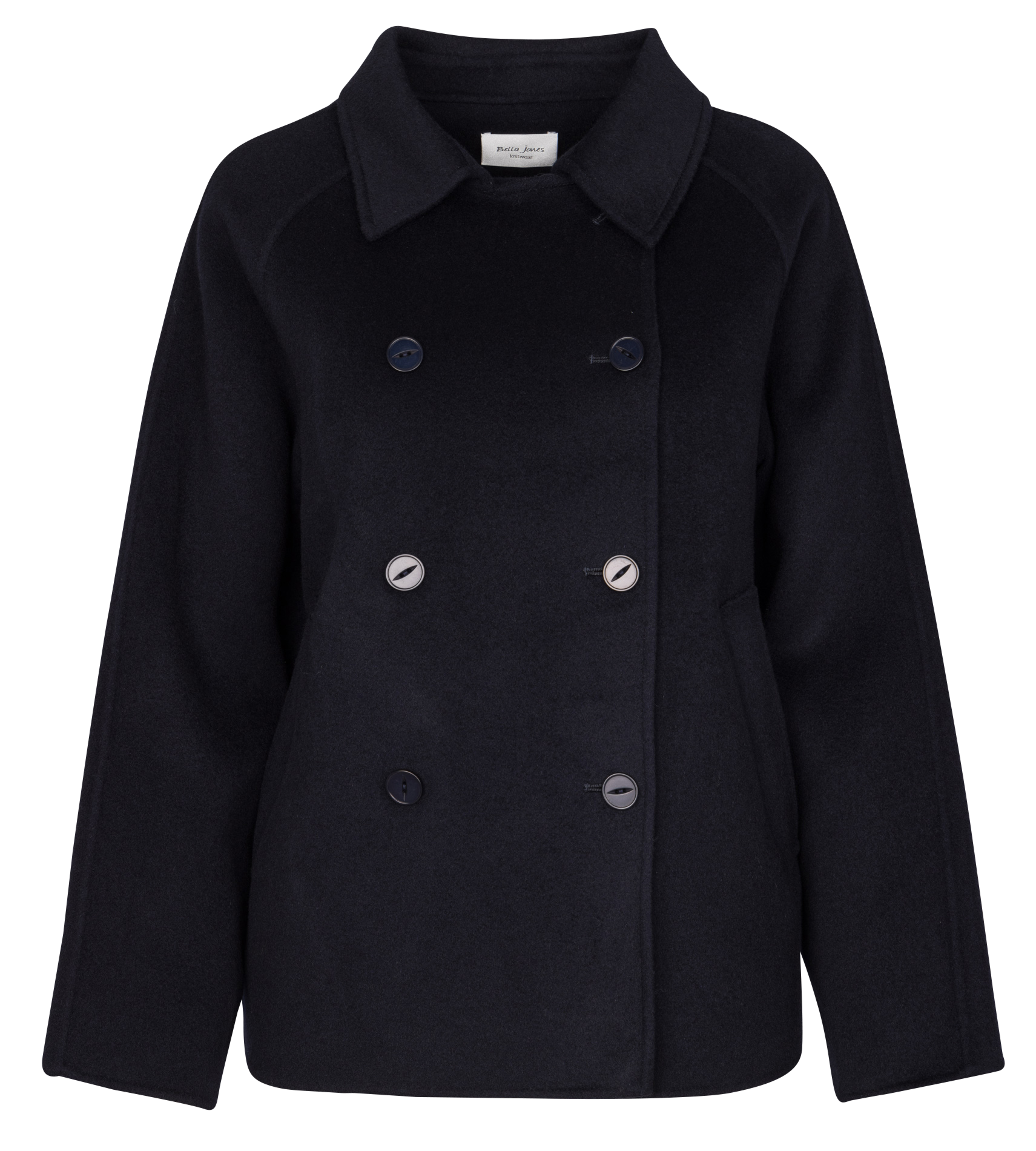 Double-faced wool blend pea coat BELLA JONES Blue