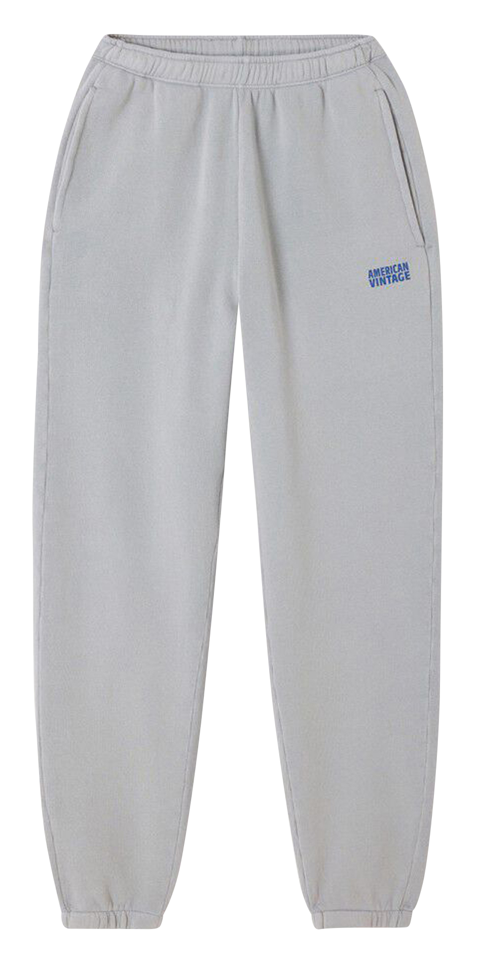 High-waisted cotton-blend joggers AMERICAN VINTAGE Grey