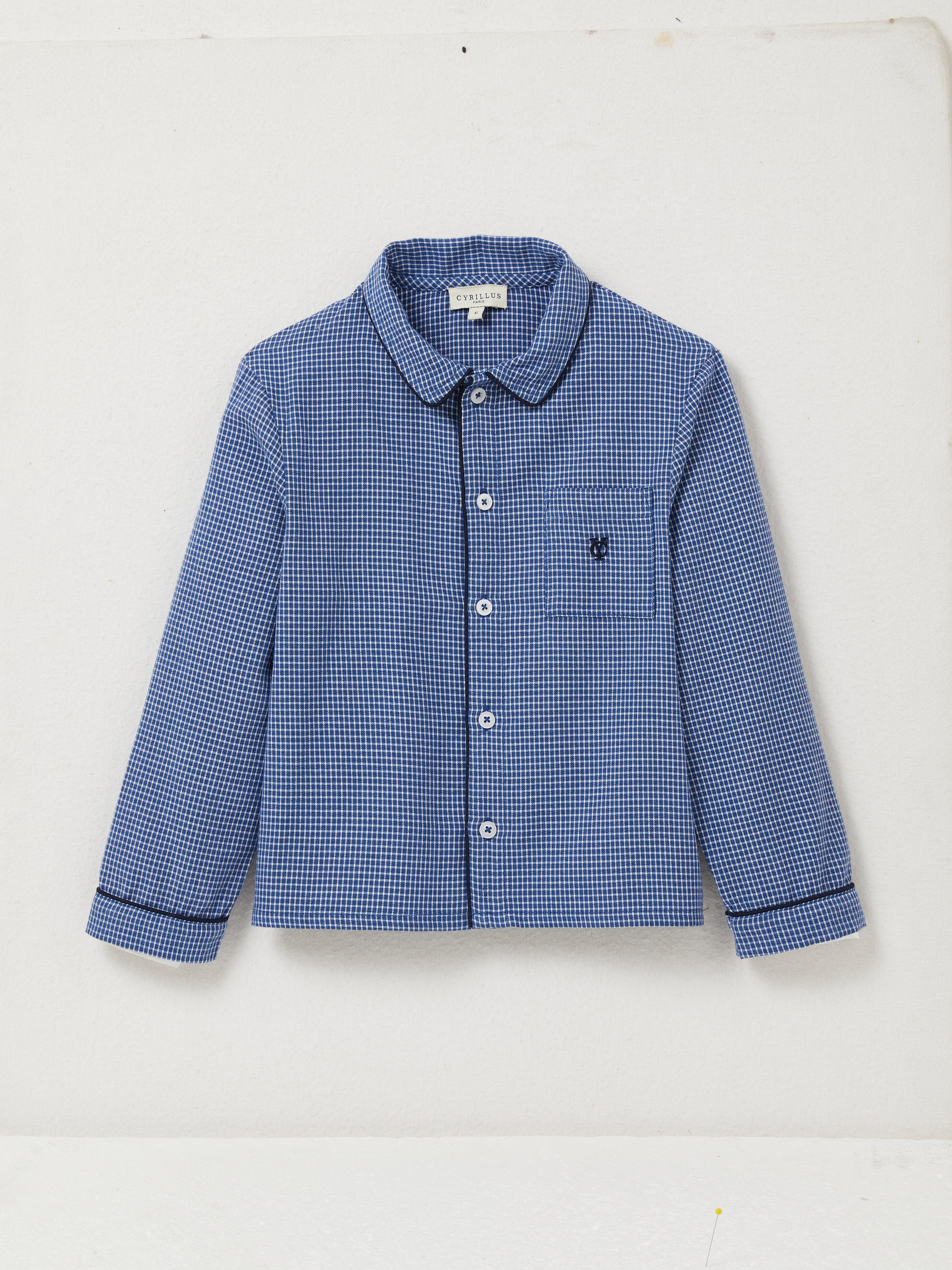 Gingham Pajamas CYRILLUS Blue