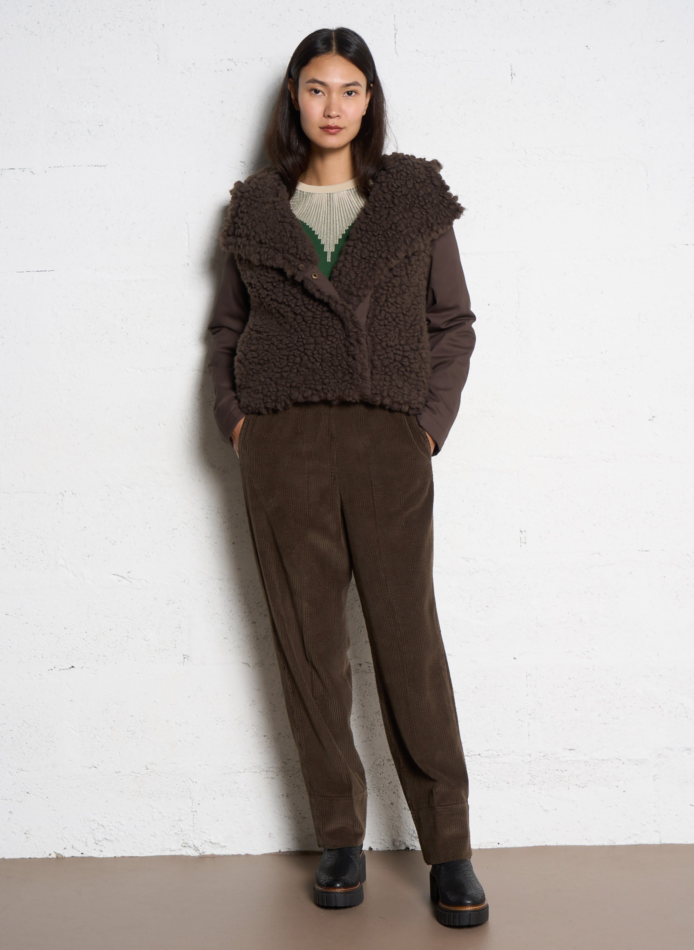 Effen sweater LEON & HARPER Groen