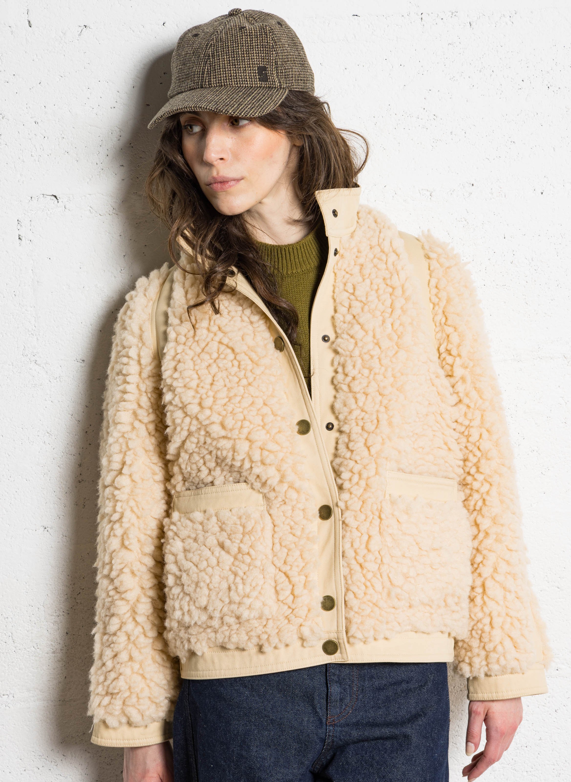 Sherpajack met opstaande kraag LEON & HARPER