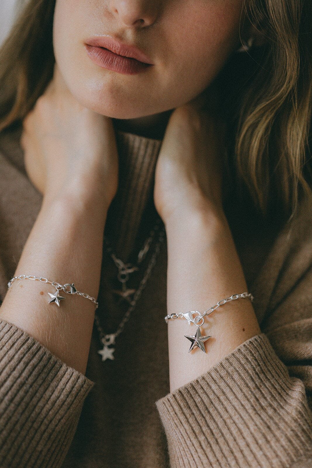 Gold-plated star bracelet MONSIEUR SIMONE Silver