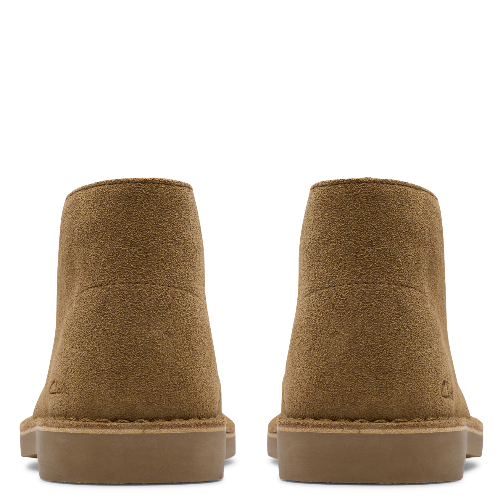 Solid color suede lace-up boots CLARKS Beige