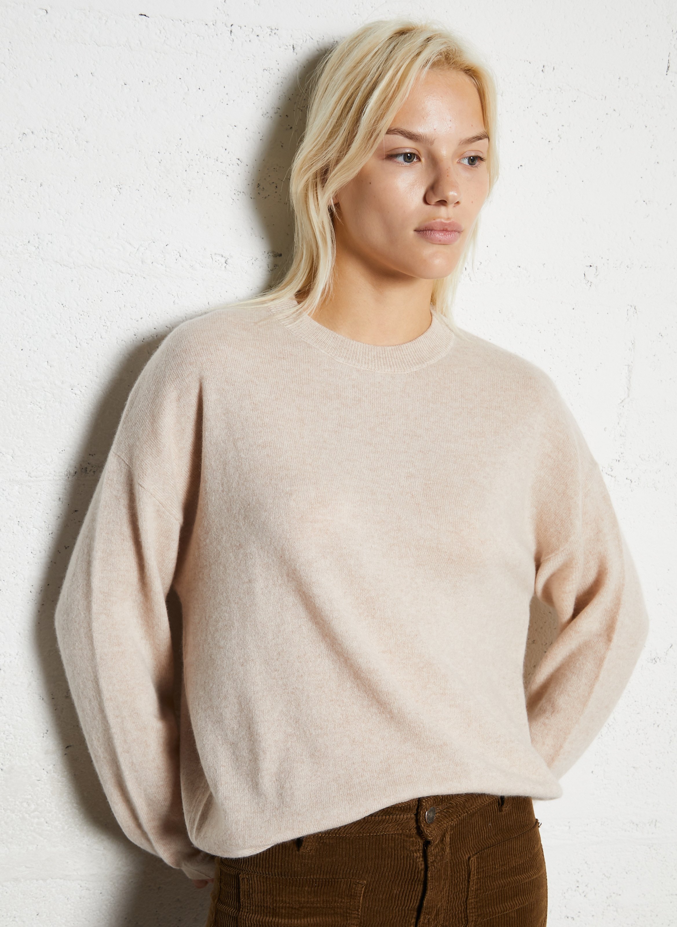 Pull ample col rond en cachemire SUD EXPRESS