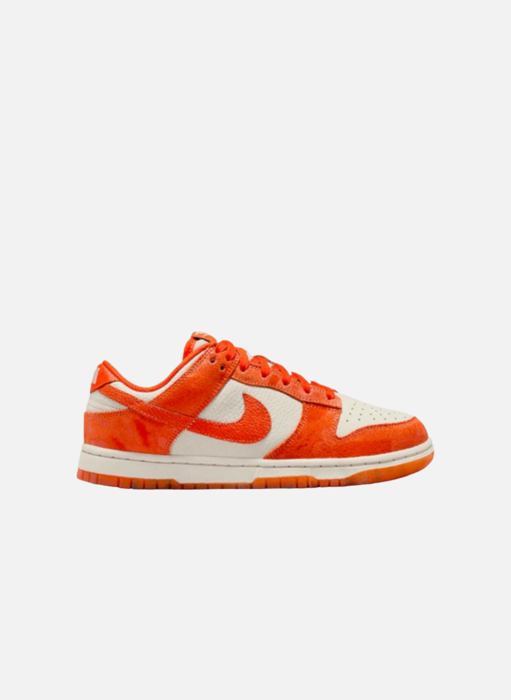Leather low-top sneakers NIKE Orange