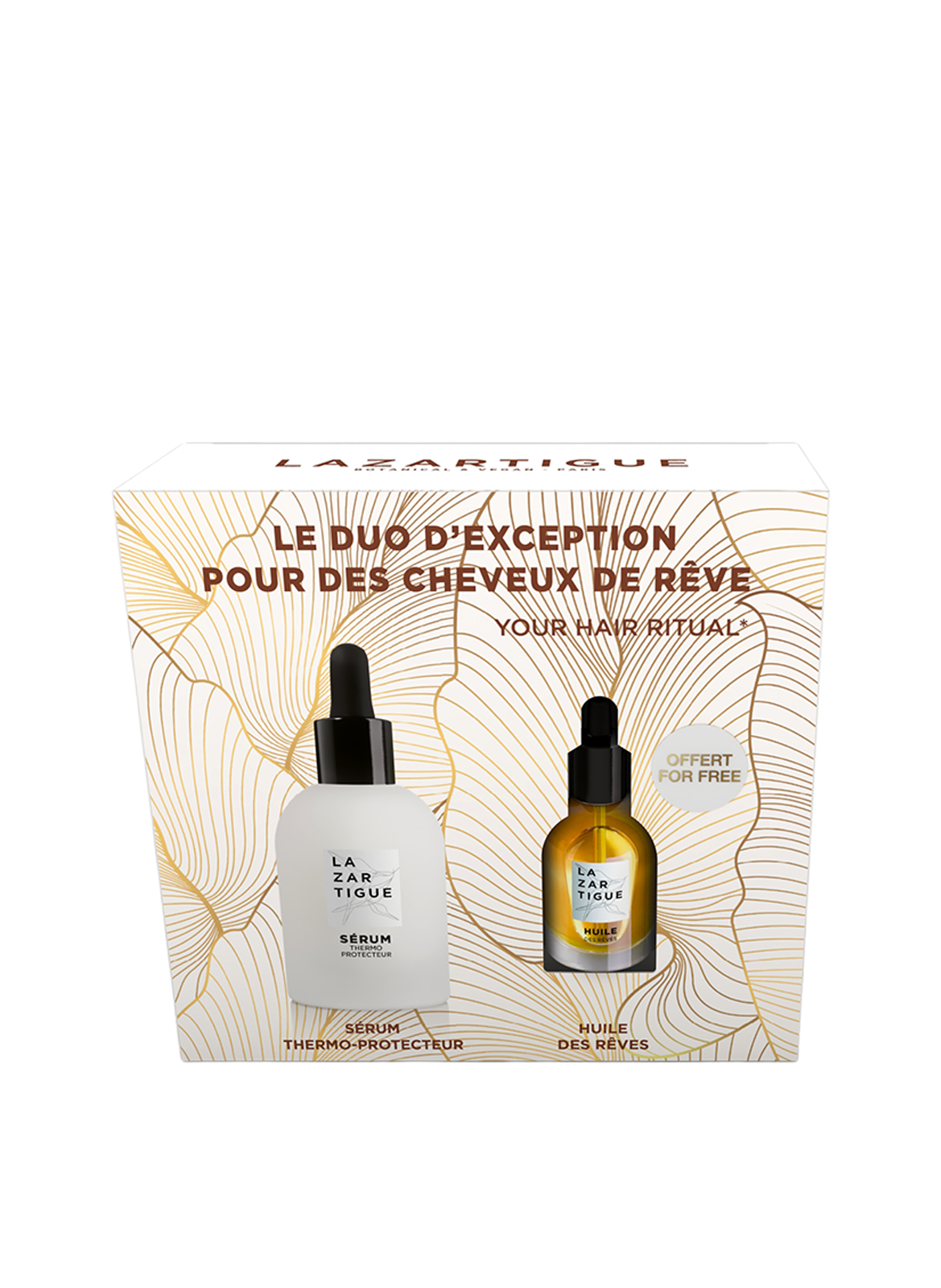 KERSTSET UITZONDERLIJK SERUM 50ML + MINI DROOMOLIE 10ML LAZARTIGUE No color