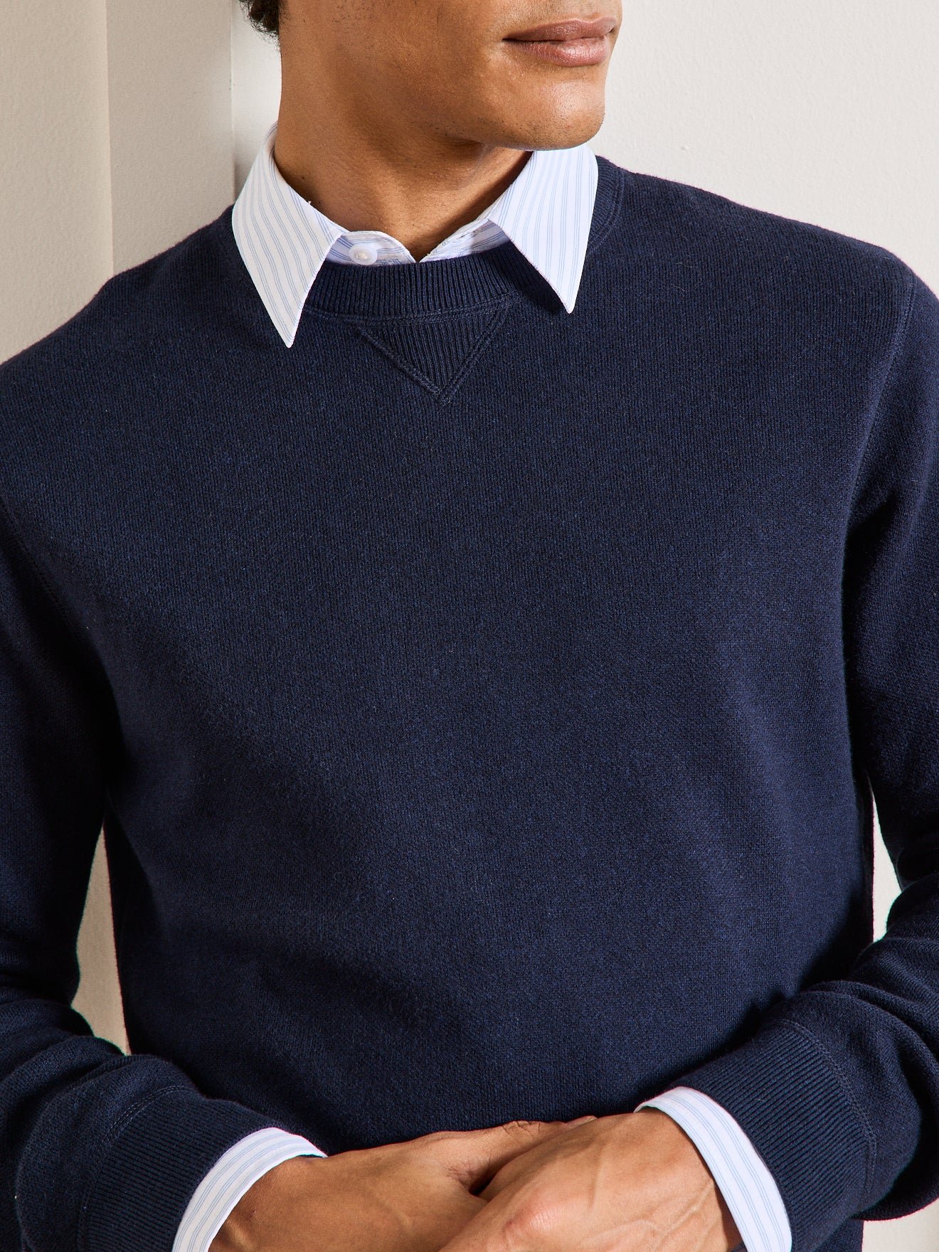 Cotton cashmere sweatshirt Blue