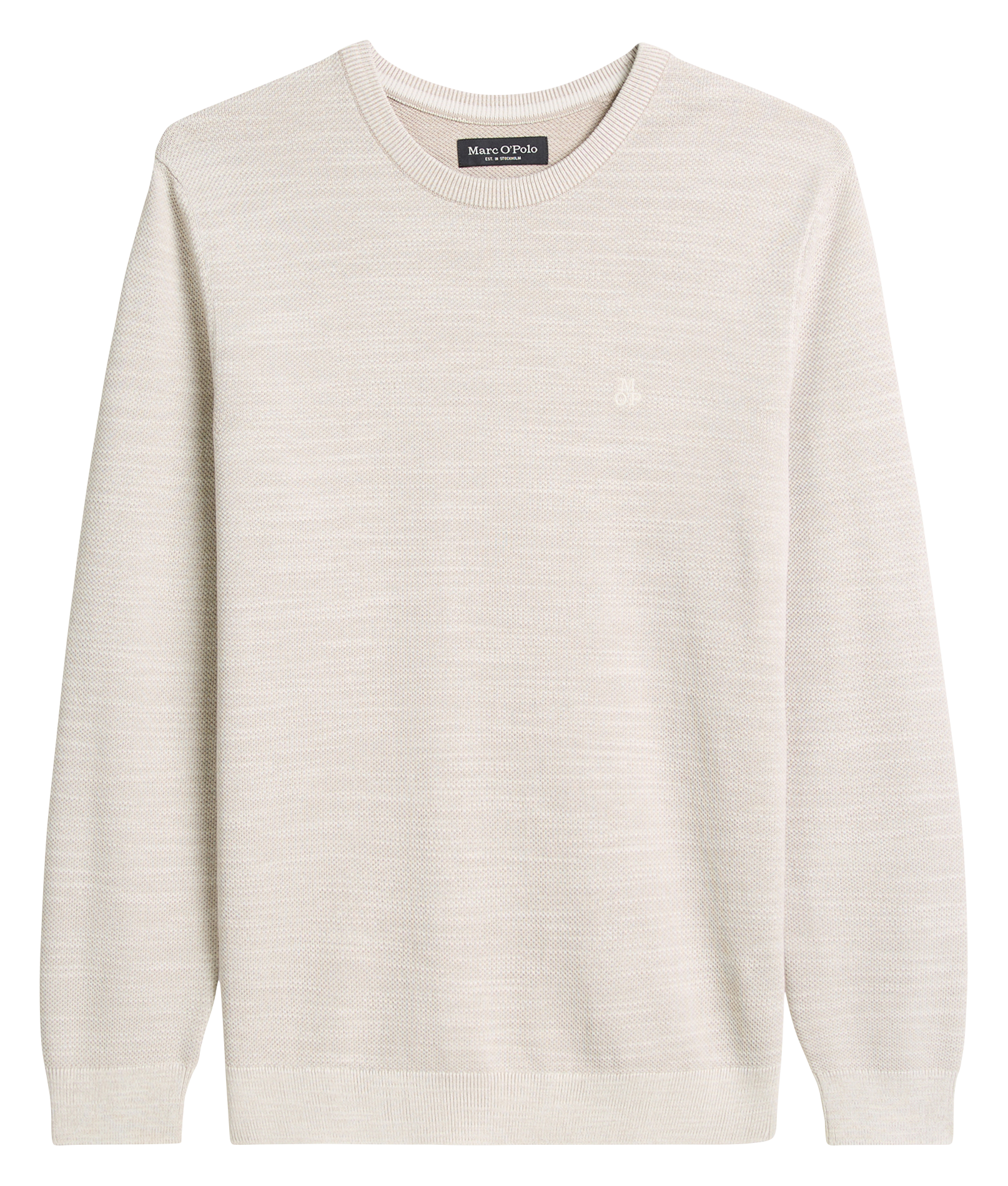 Pull col rond en coton MARC O'POLO Blanc