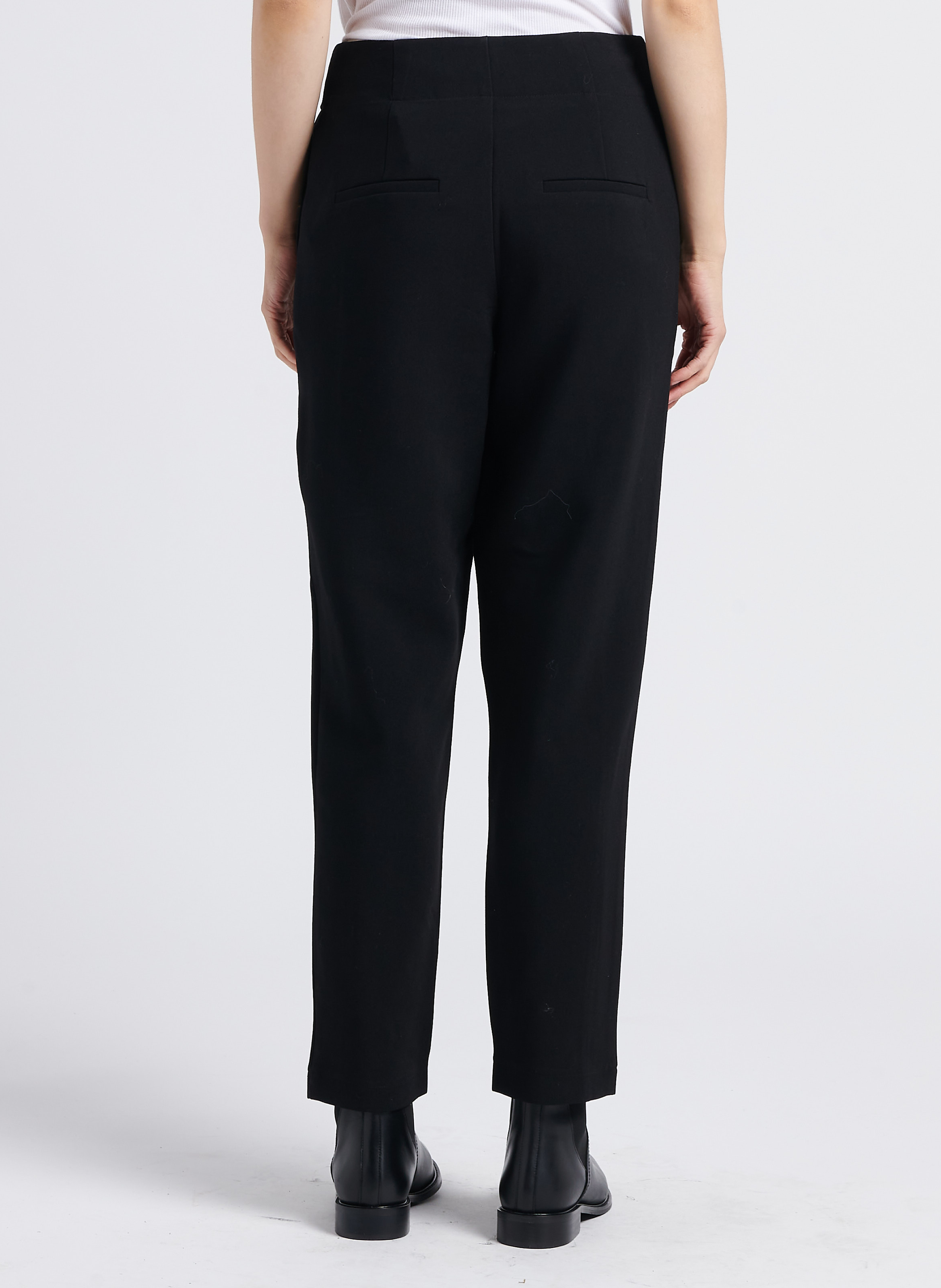 Gerade geschnittene Taillenhose VILA Schwarz