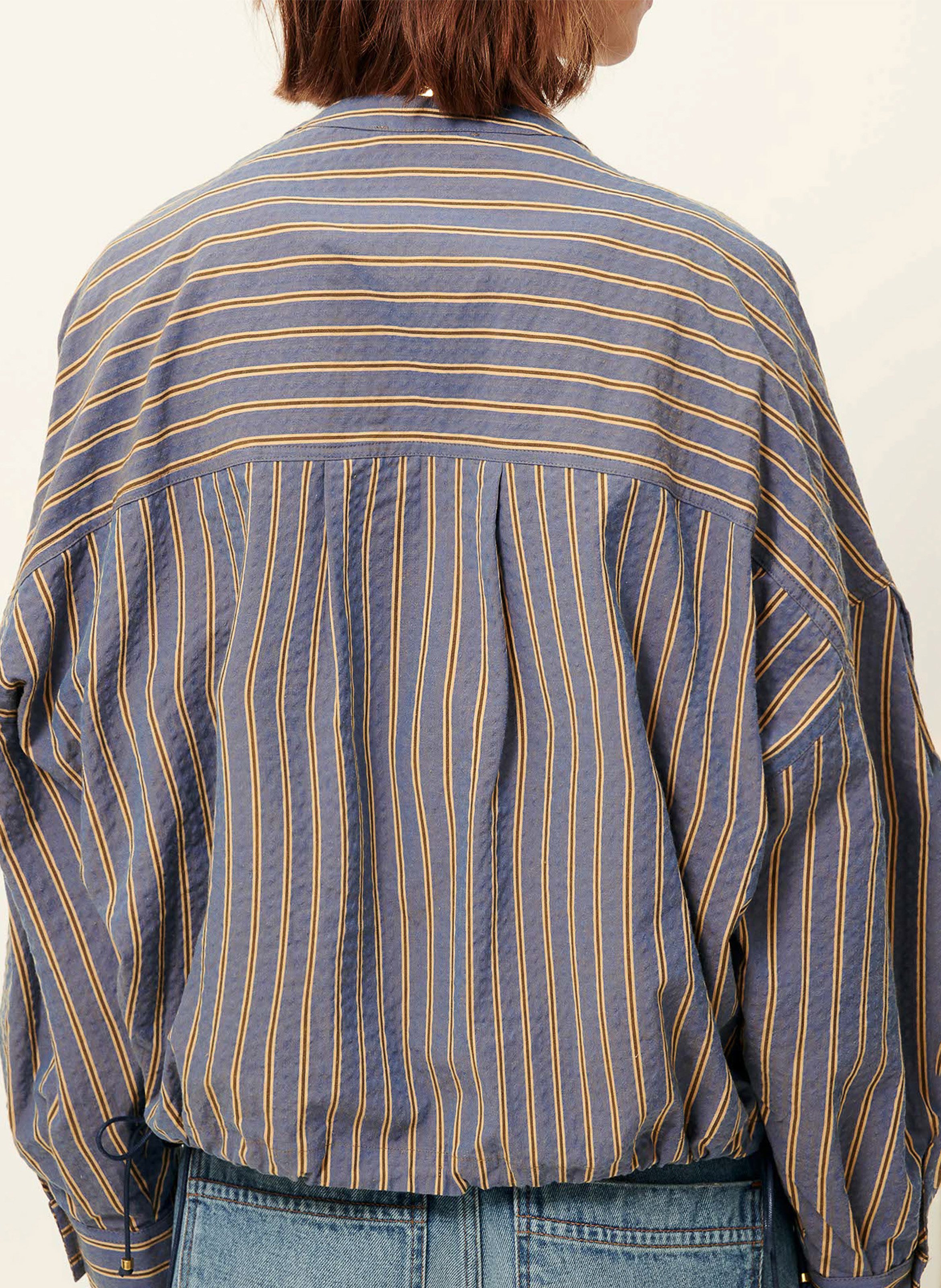Round neck striped shirt Multicolored
