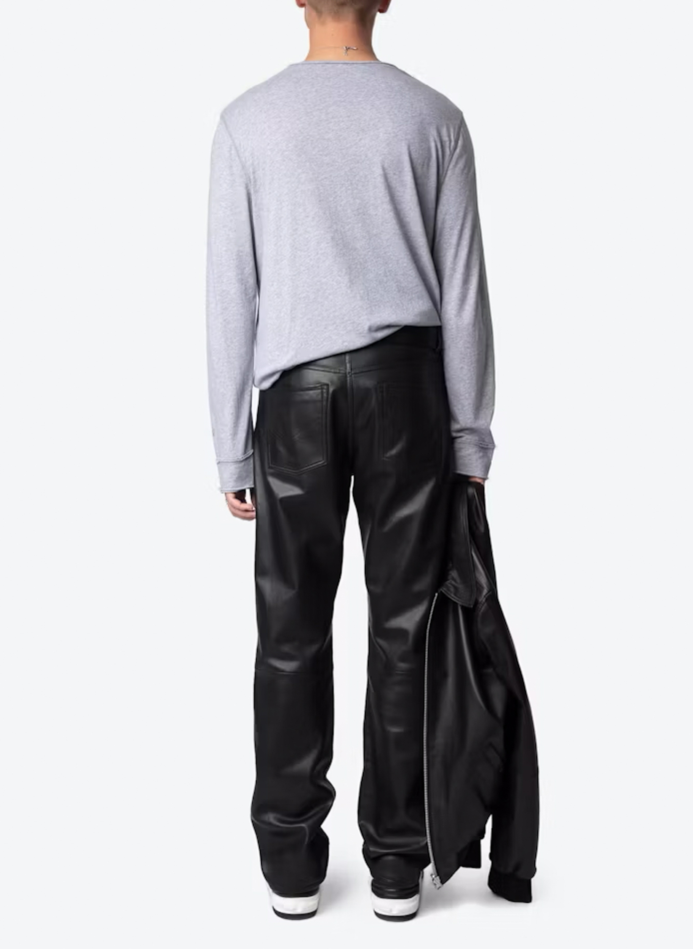 Gerade geschnittenes T-Shirt aus Bio-Baumwolle ZADIG&VOLTAIRE Grau