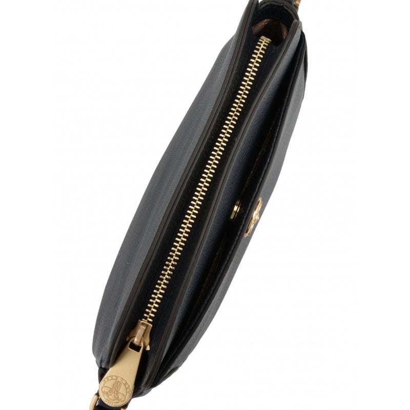 Crossbody bag in cowhide leather Blue