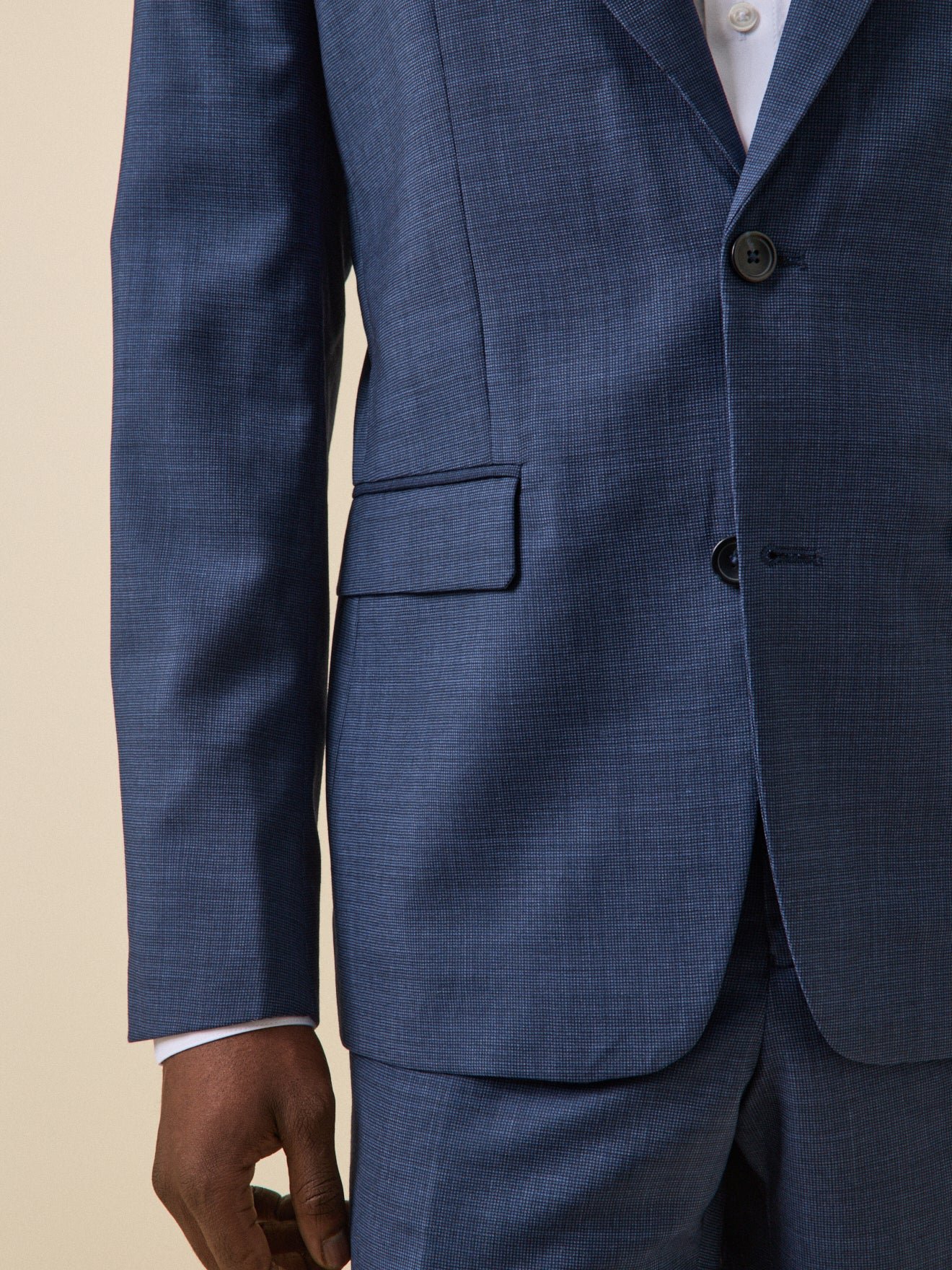 Veste de costume  super 110's CYRILLUS Bleu