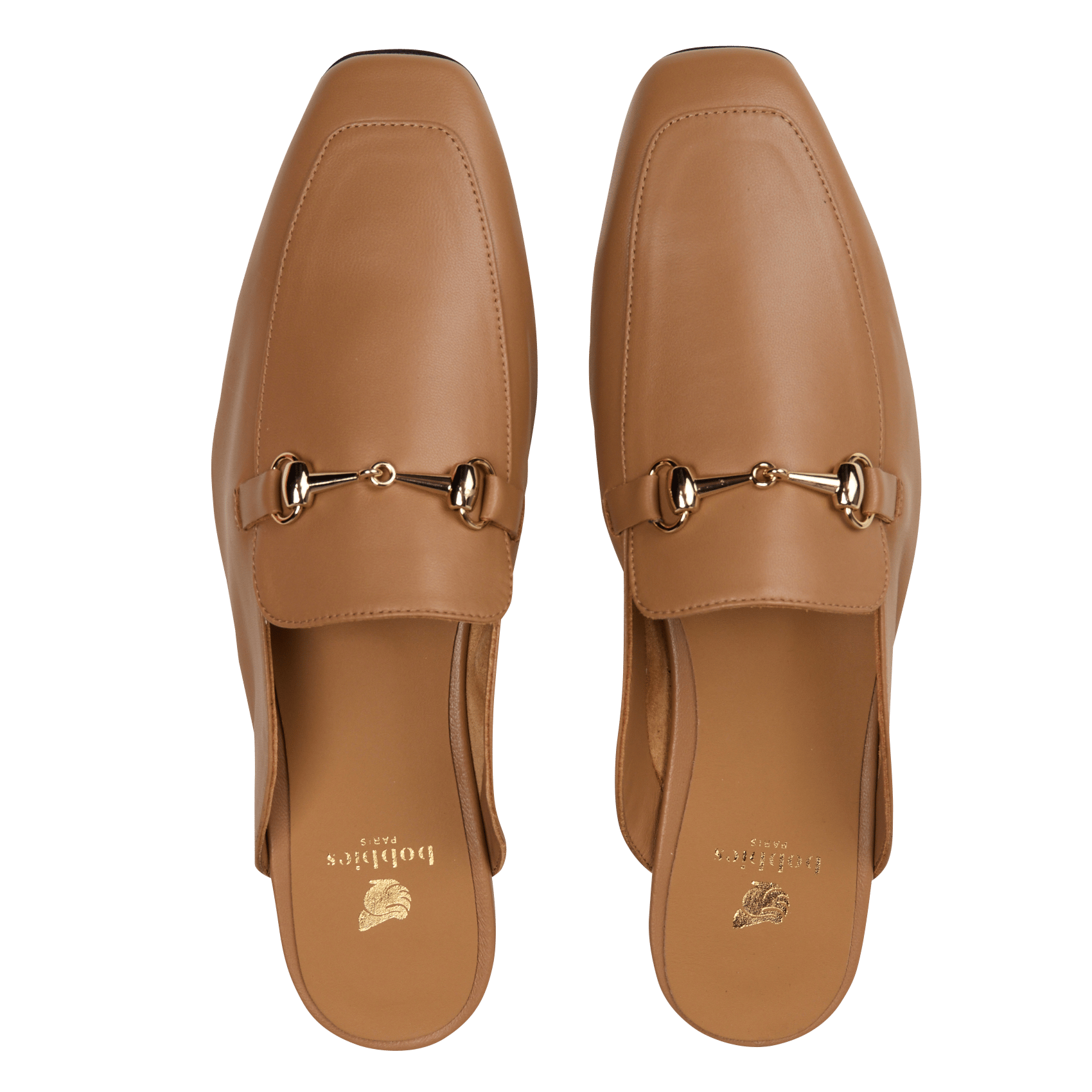 Mules en cuir BOBBIES Marron