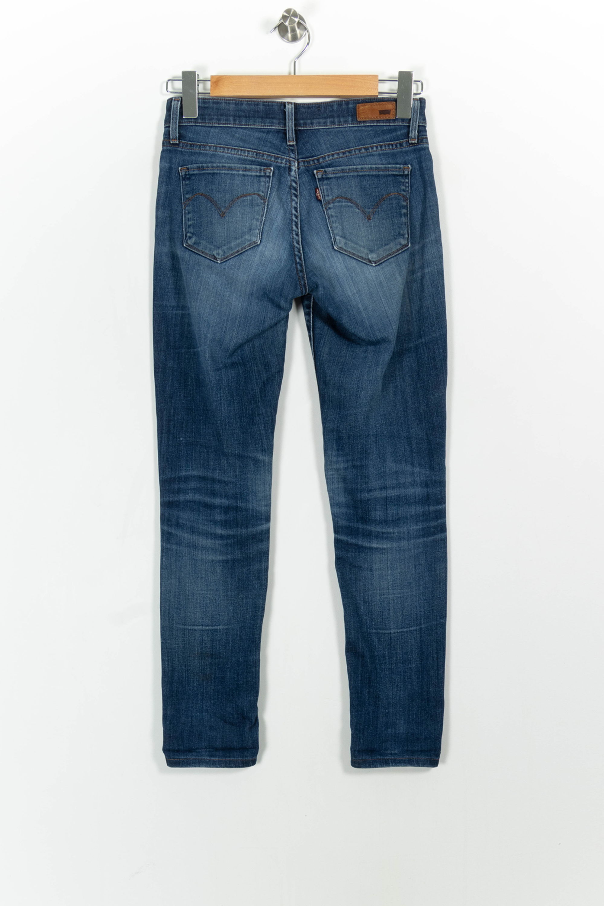 Cropped slim jeans with studs LEVI'S - Seconde main Blue