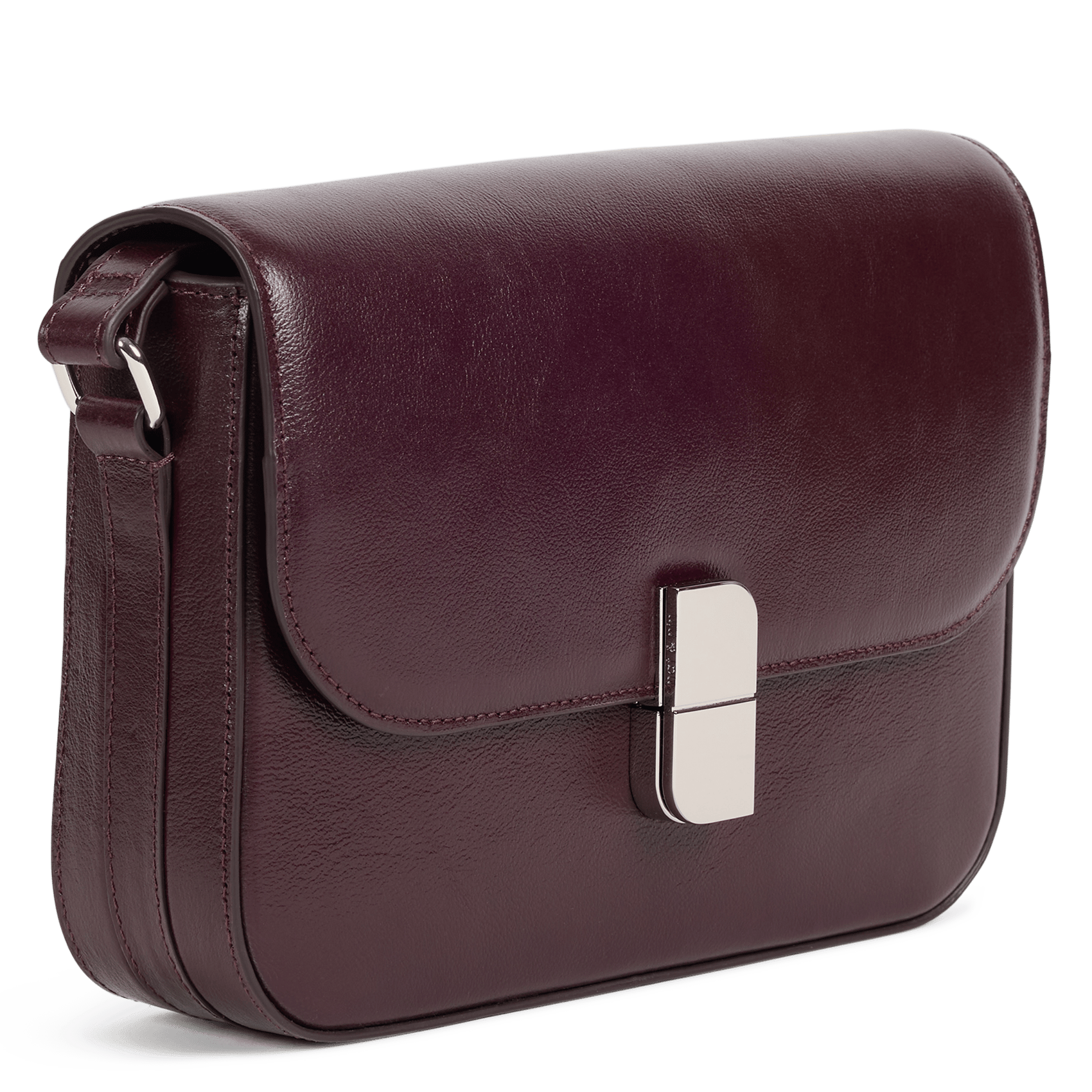 Sac bandoulière à rabat en cuir | Violet NAT & NIN Femme