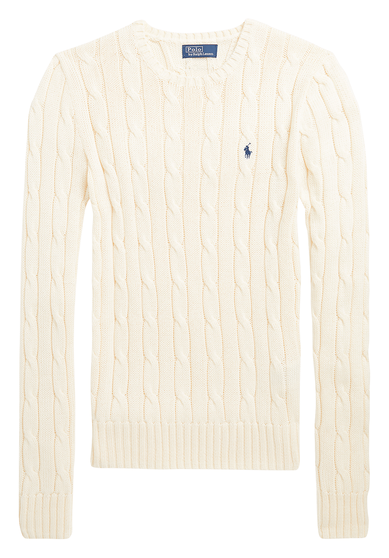 Round-neck wool- and cashmere-blend sweater POLO RALPH LAUREN White