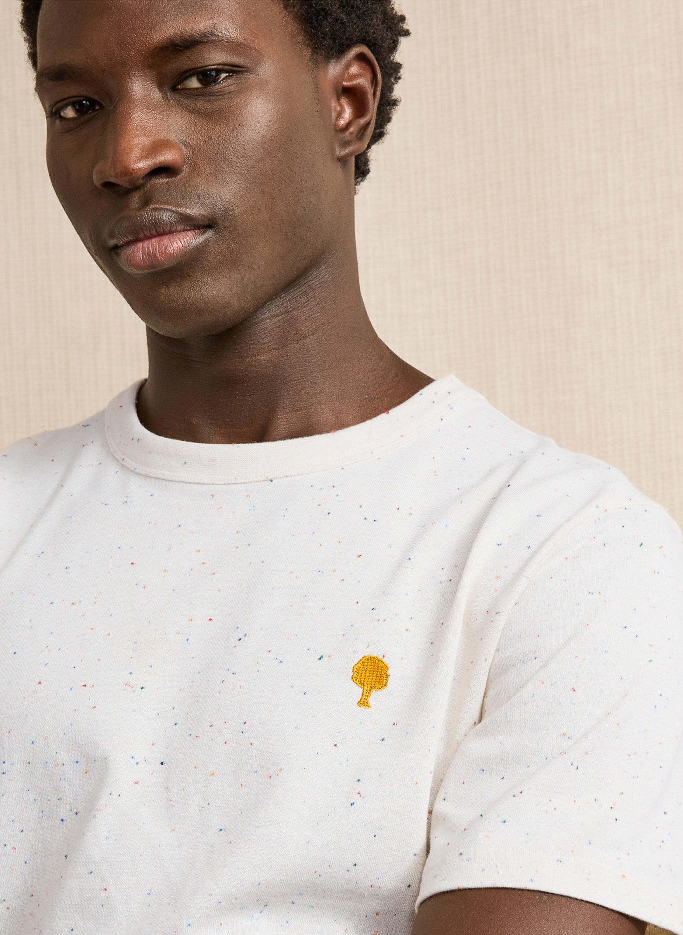 Round-neck oversized T-shirt FAGUO Beige