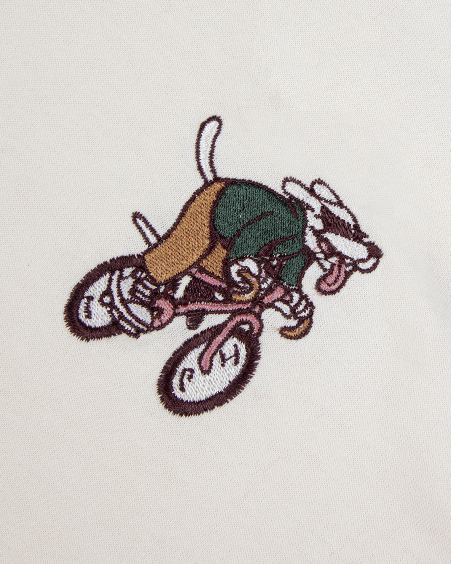 Straight logo t-shirt in cotton FAGUO Beige