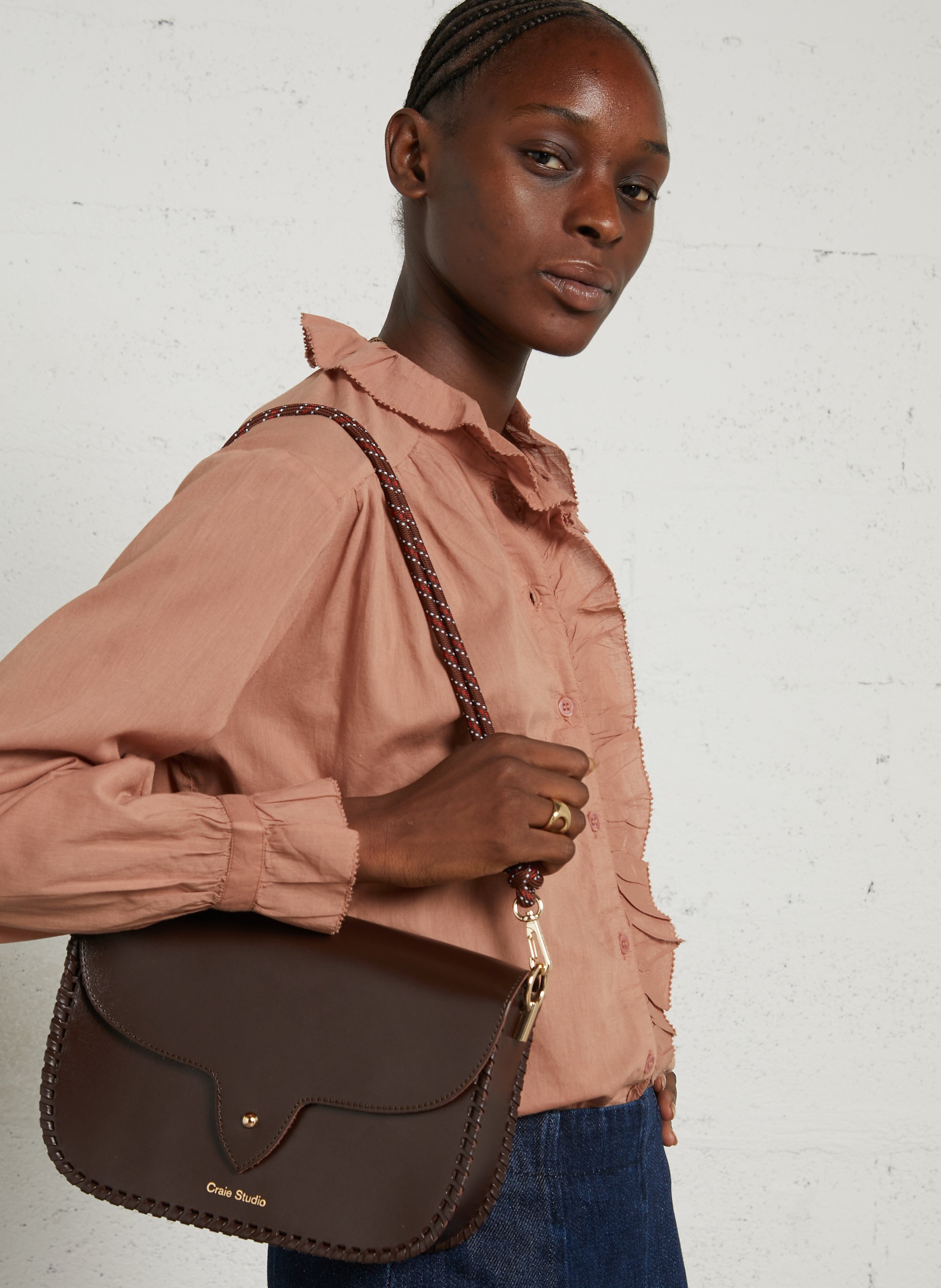 Brieftasche aus Leder CRAIE STUDIO Braun