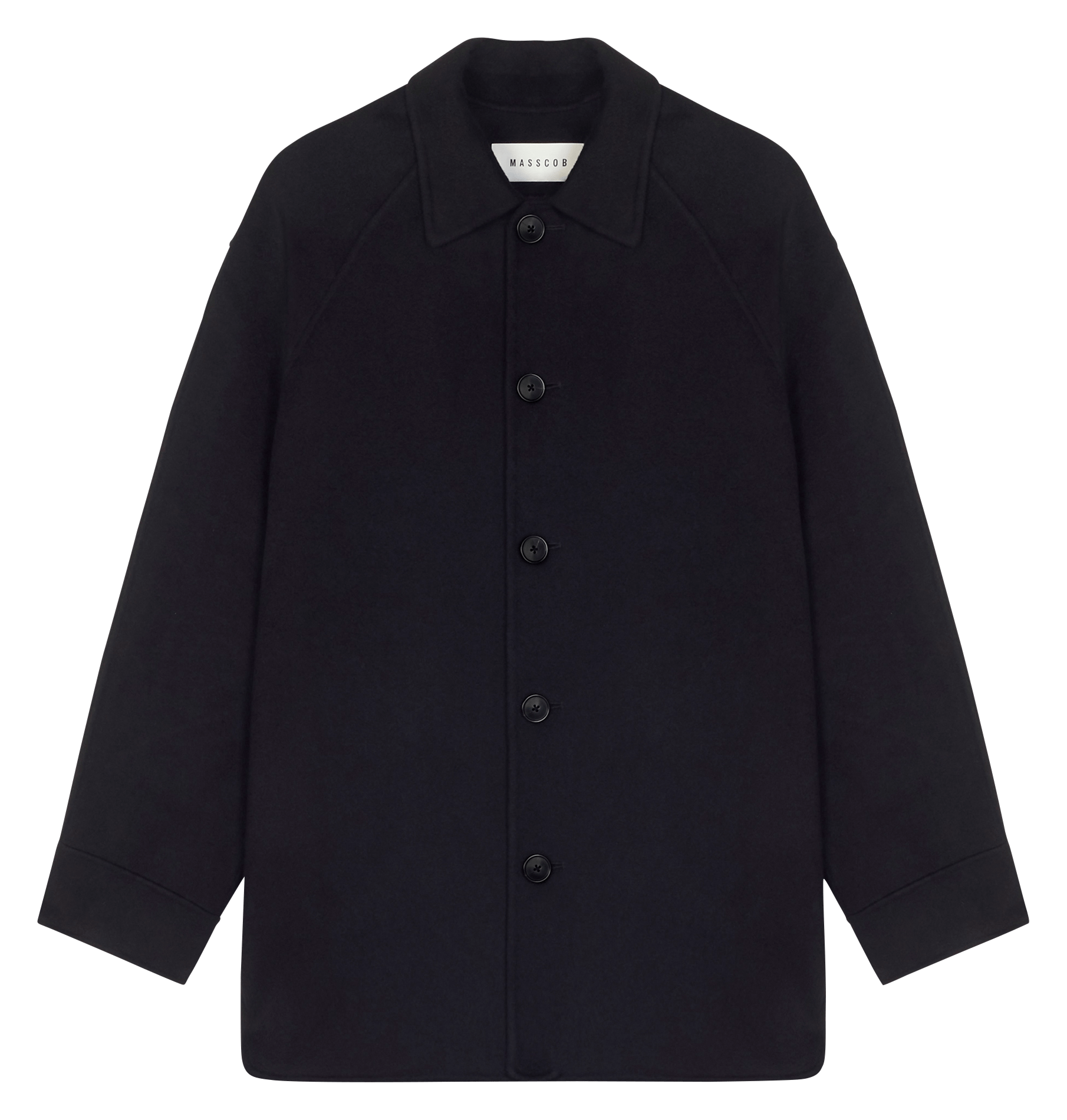 Ronde hals vest van wol en kasjmier MASSCOB Zwart