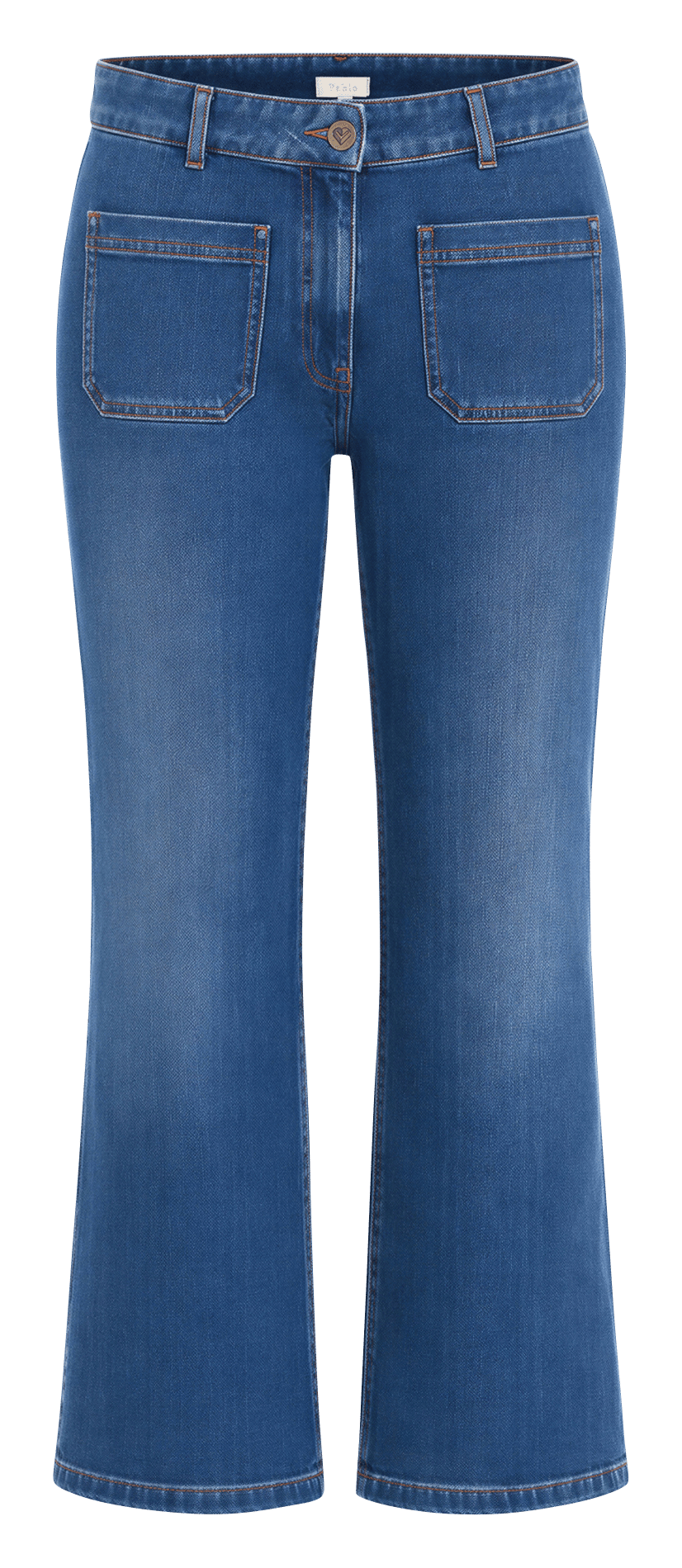 Jean bootcut en coton mélangé PABLO Bleu