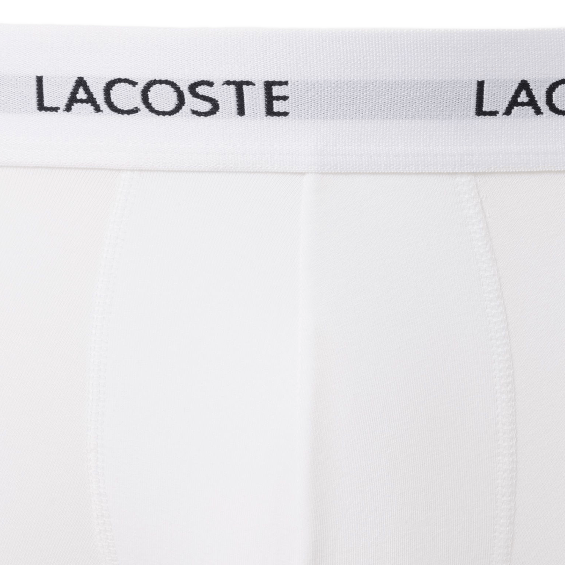 Set aus 3 kurzen Boxershorts aus gemischter Baumwolle LACOSTE Weiss