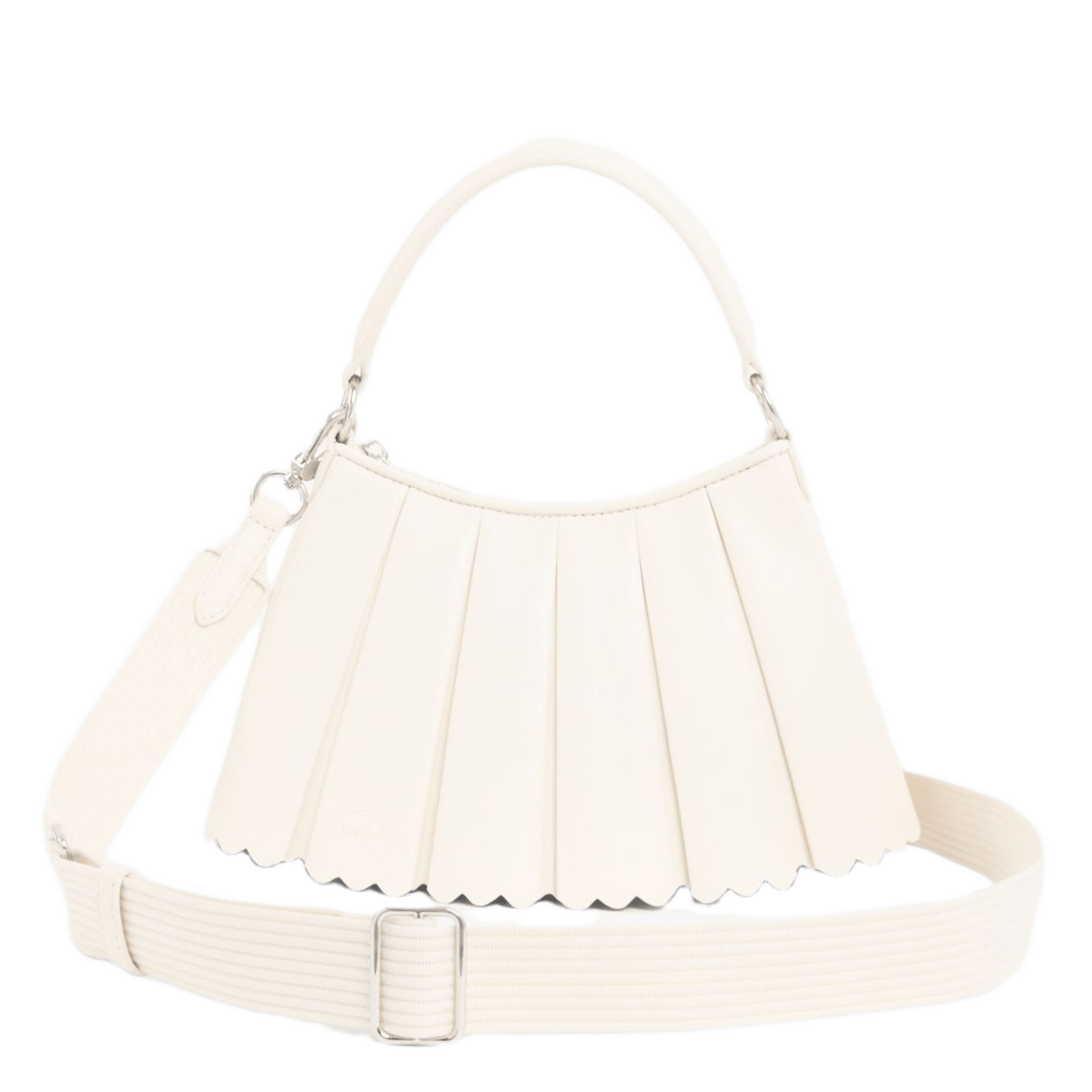 Sac à main petit Lenglen en cuir LACOSTE Grun