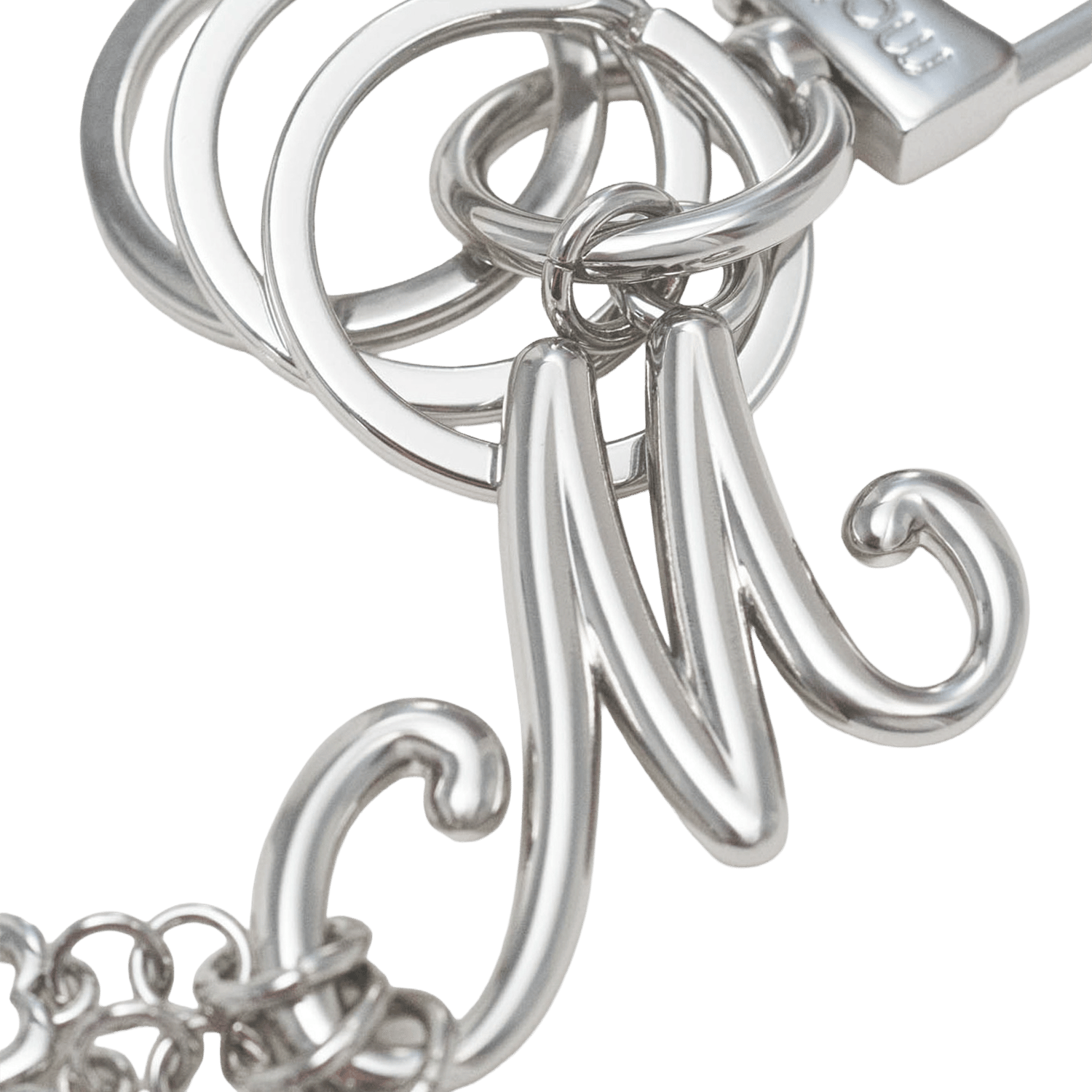 Sleutelhanger met logo MAJE Zilver
