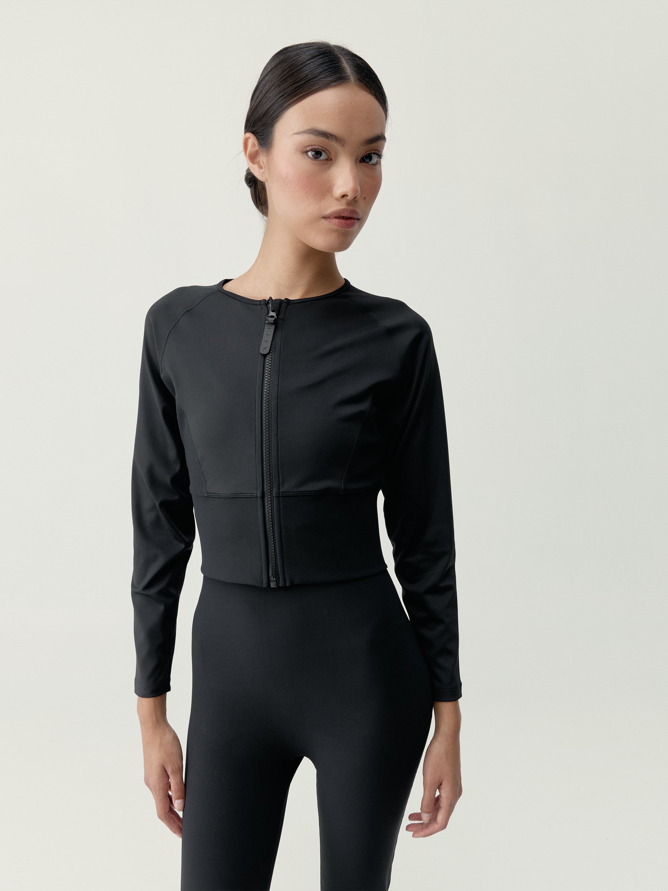 Women's sport jacket Zoe with slimming effect and quick-drying BORN Black