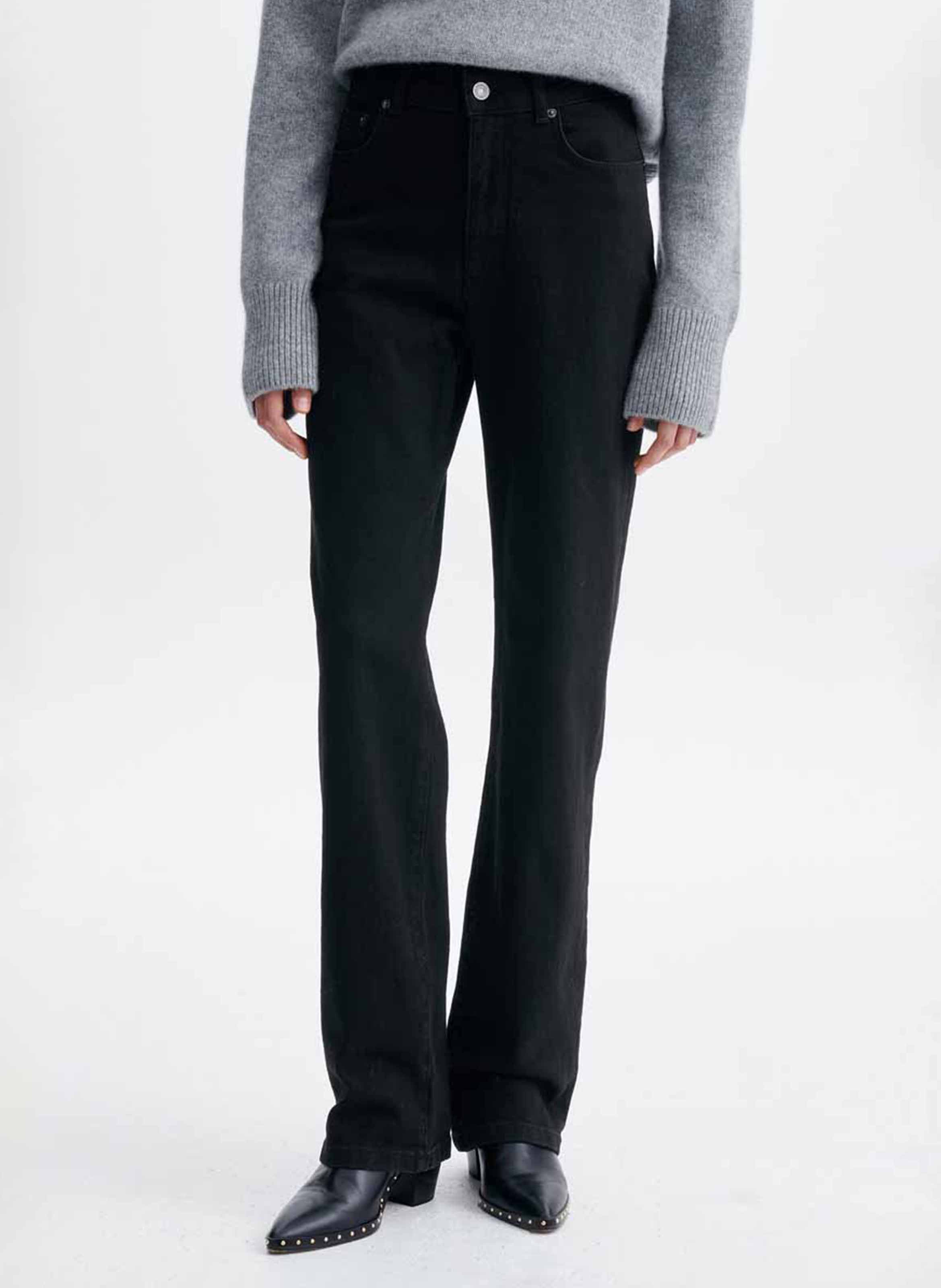 Pantalon droit en coton mélangé VANESSA BRUNO Gris
