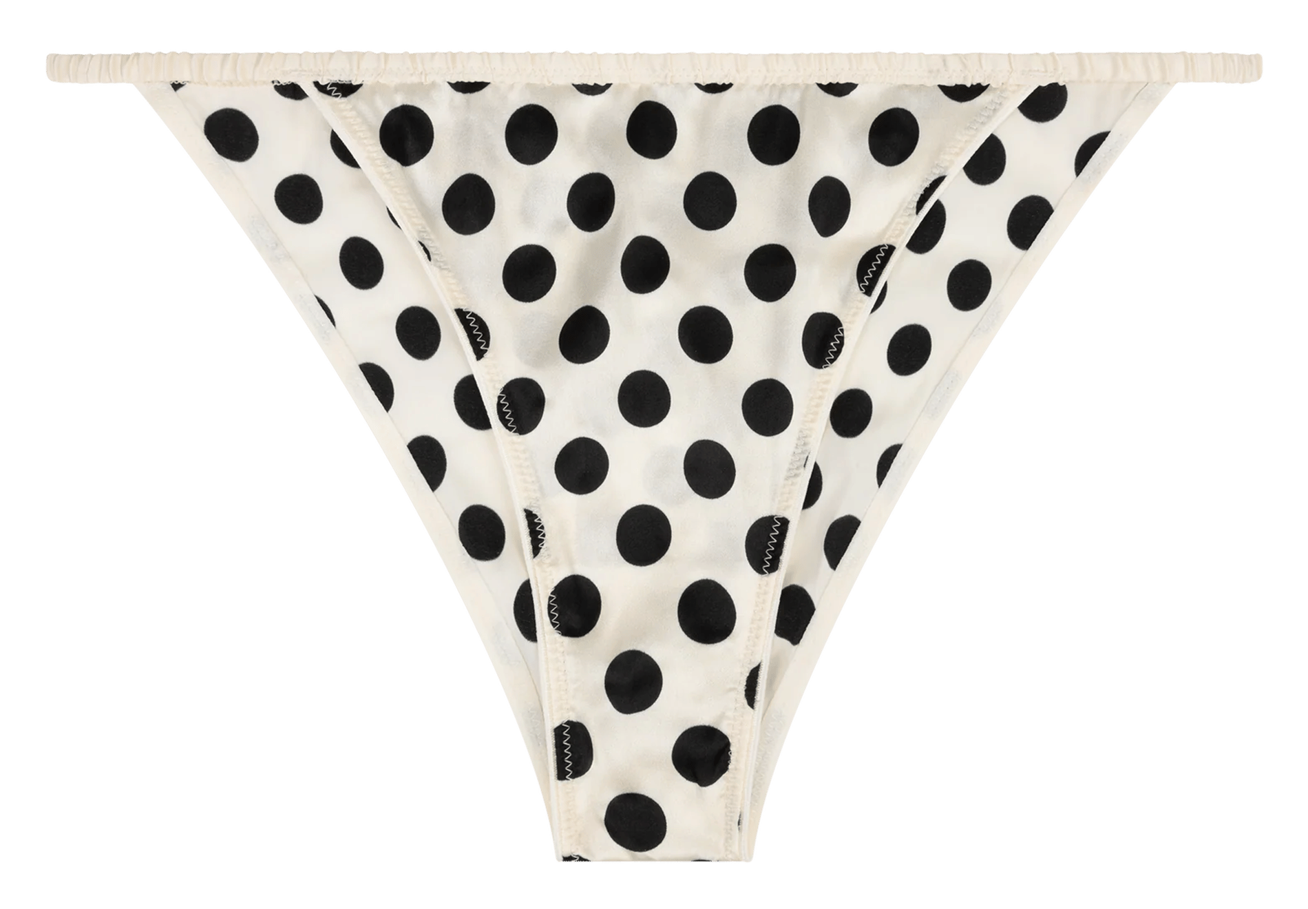 Gepunktete Culotte-Hose LOVE STORIES Weiss