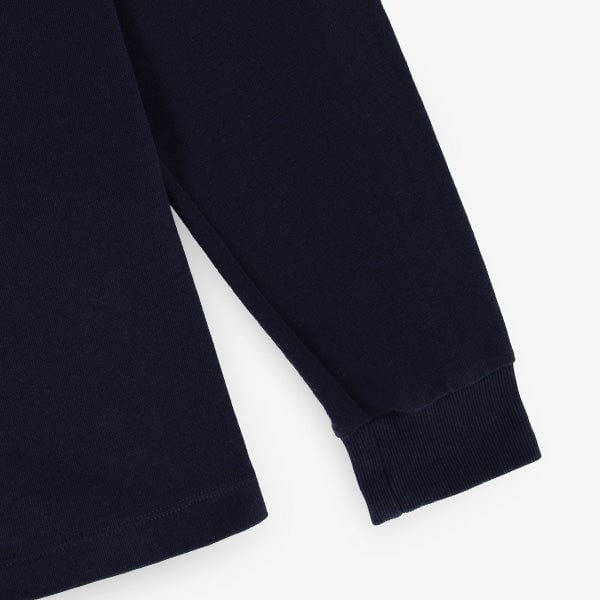 Polo rugby homme manches longues SERGE BLANCO Bleu