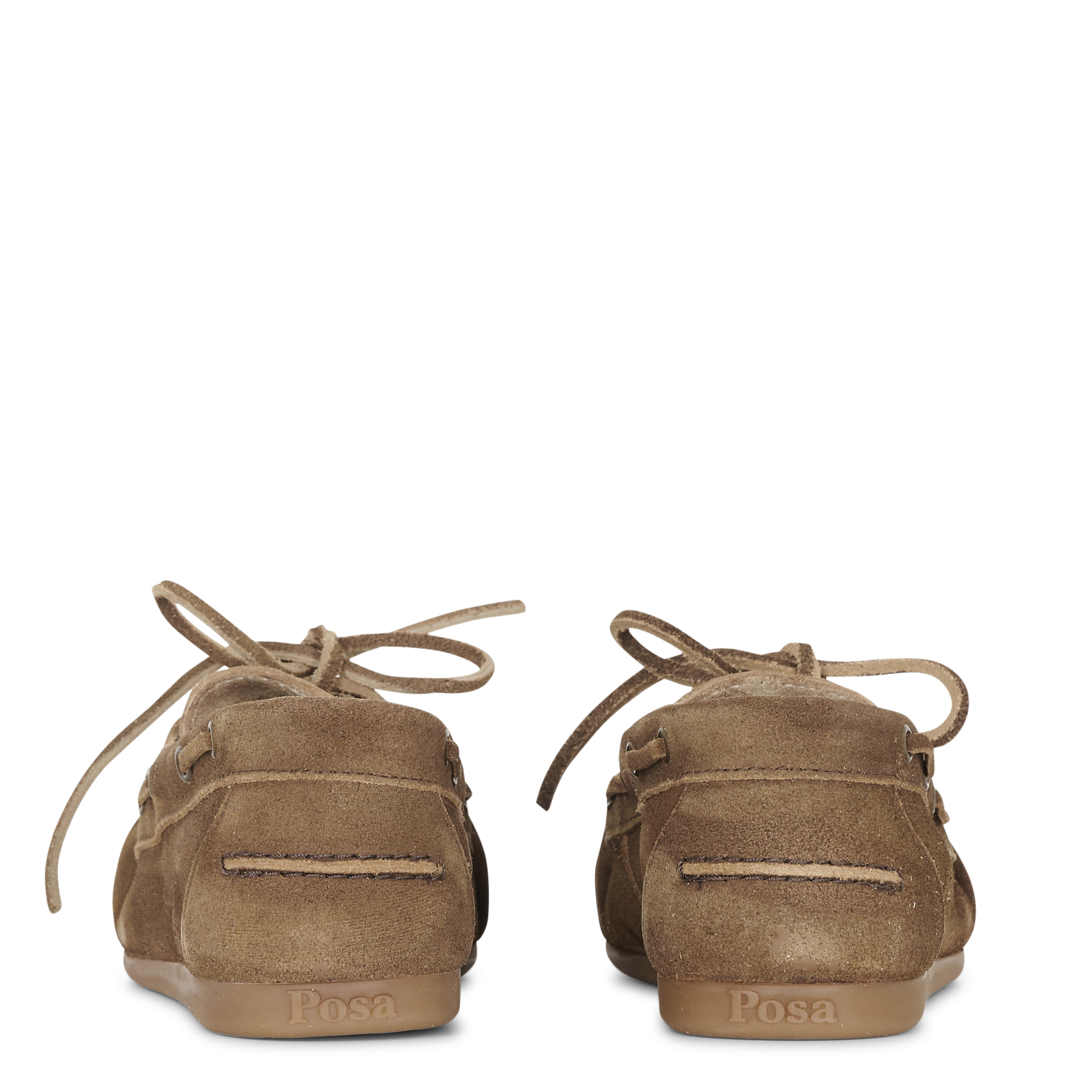 Suede leather moccasins POSA Brown