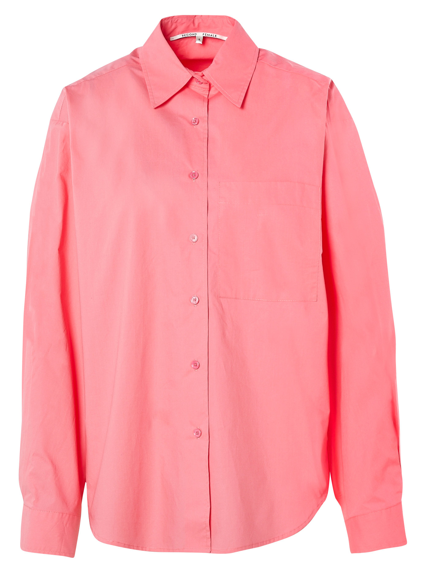 Chemise longue en coton  SECOND FEMALE Rose