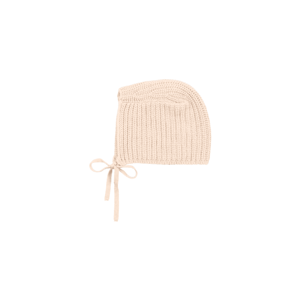 Strick-Babymütze zum Binden THE NEW SOCIETY Beige
