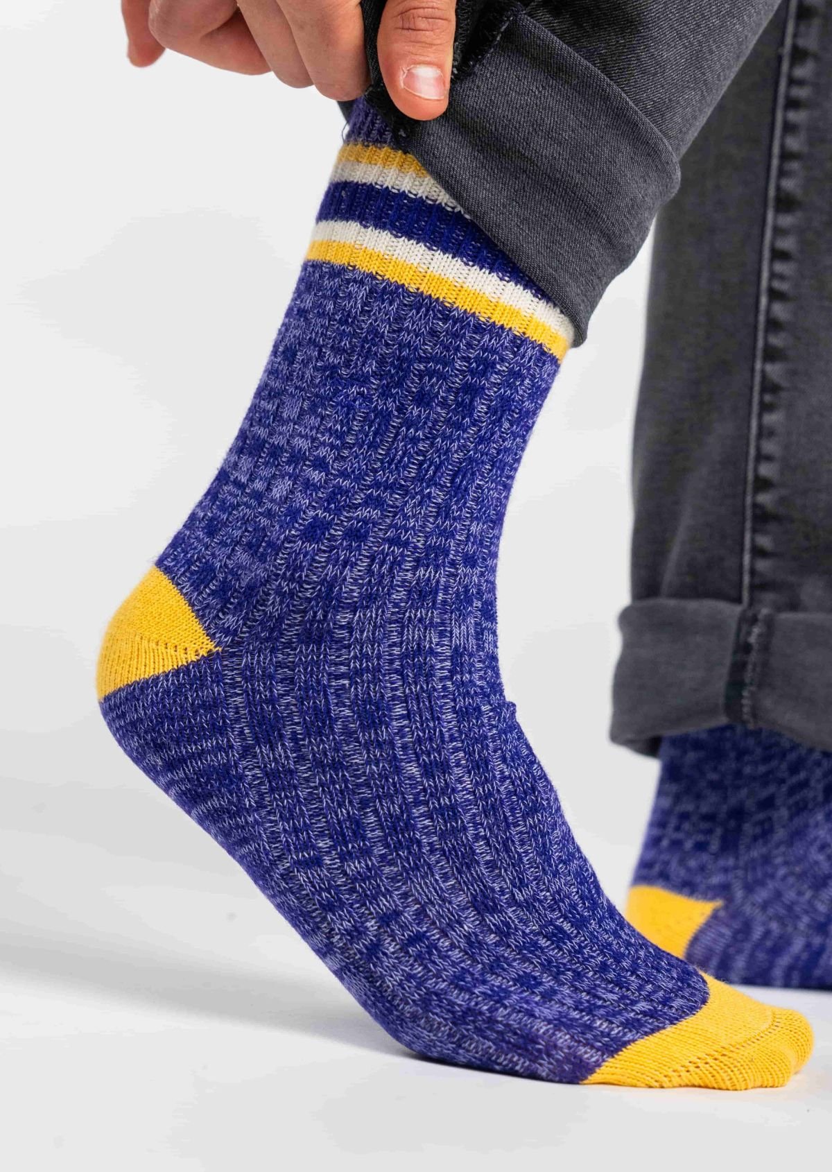 Thick cotton club socks BILLYBELT Purple