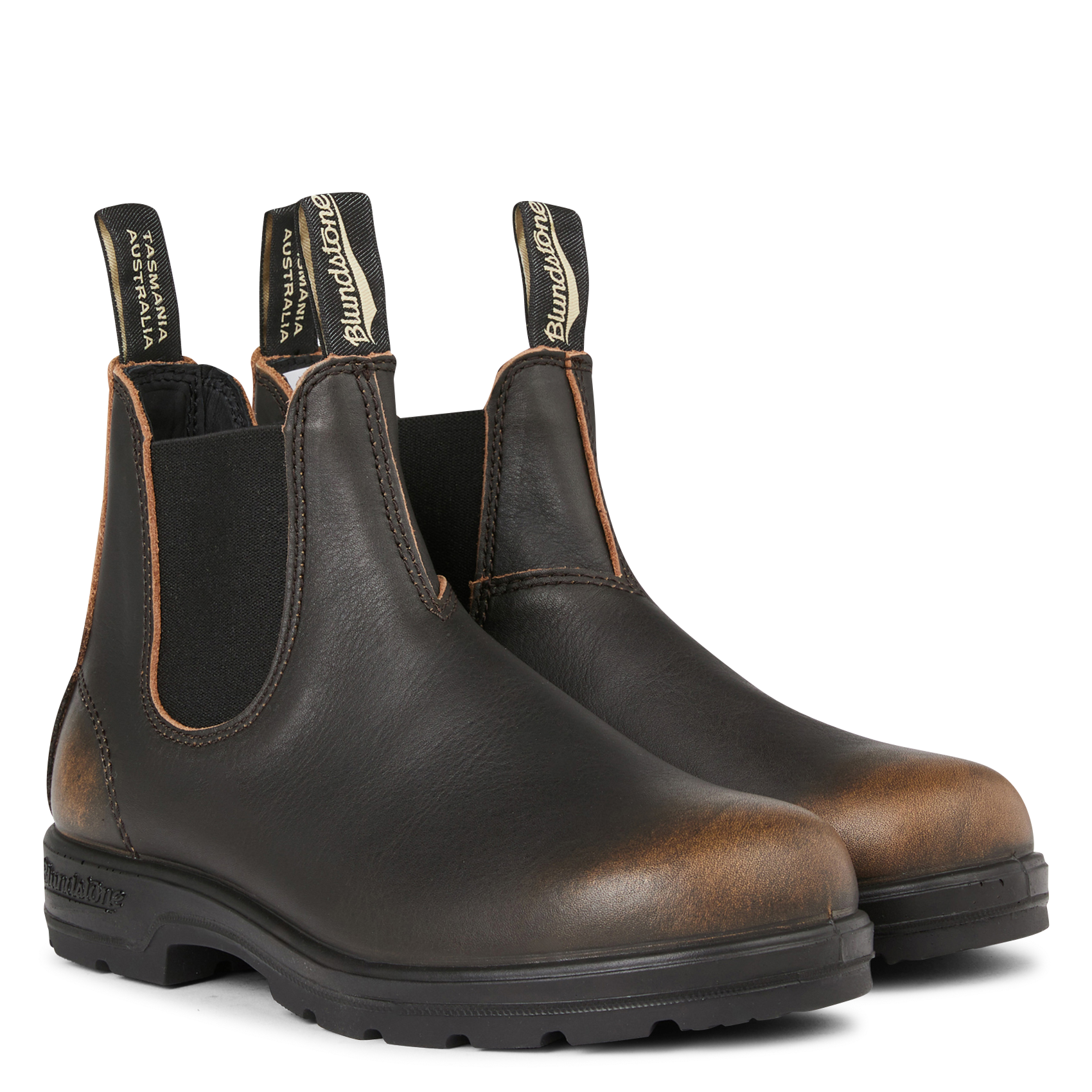 Brushed leather Chelsea boots BLUNDSTONE Brown