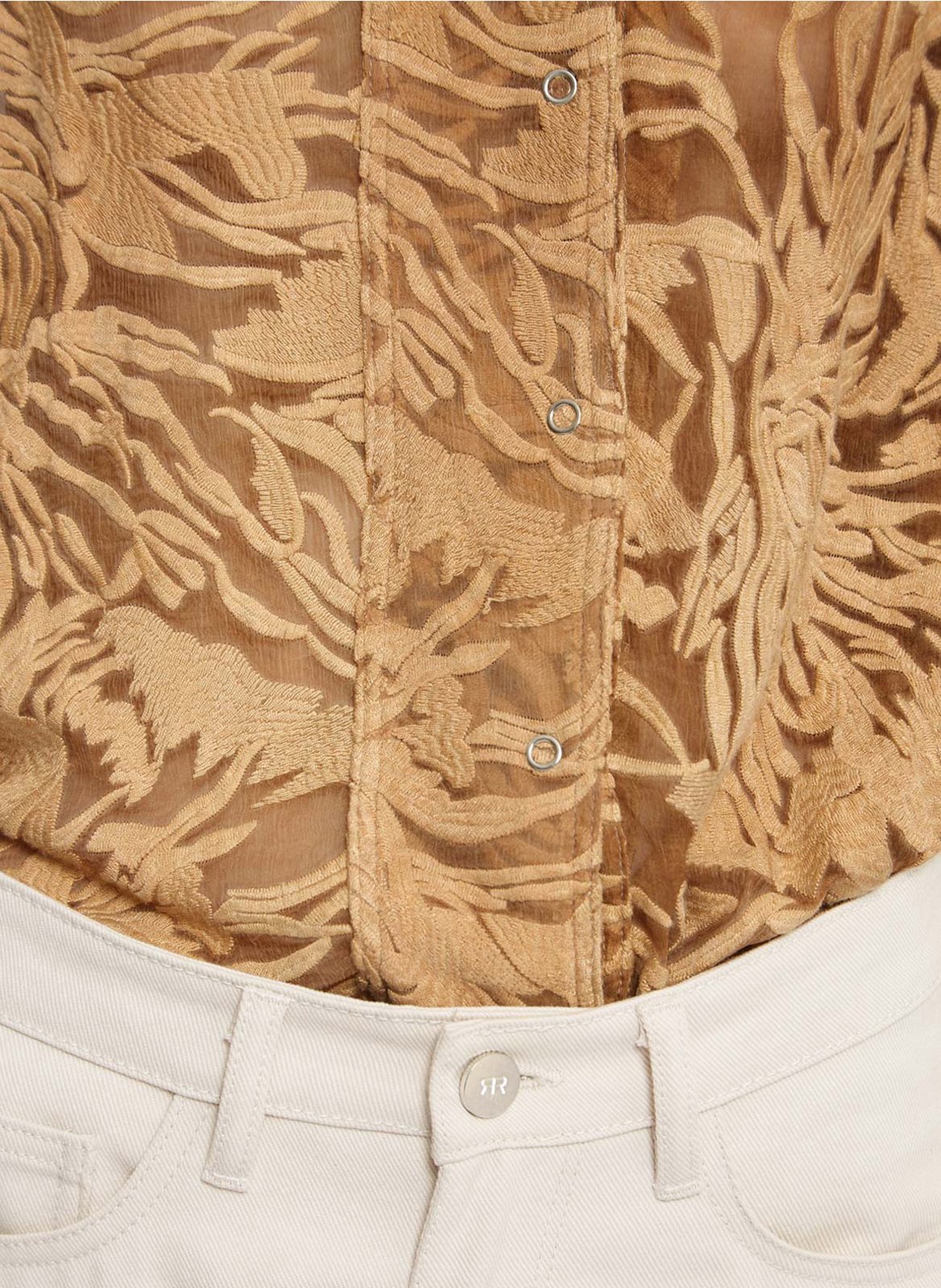 Oversize Seidenhemd ROSEANNA Braun