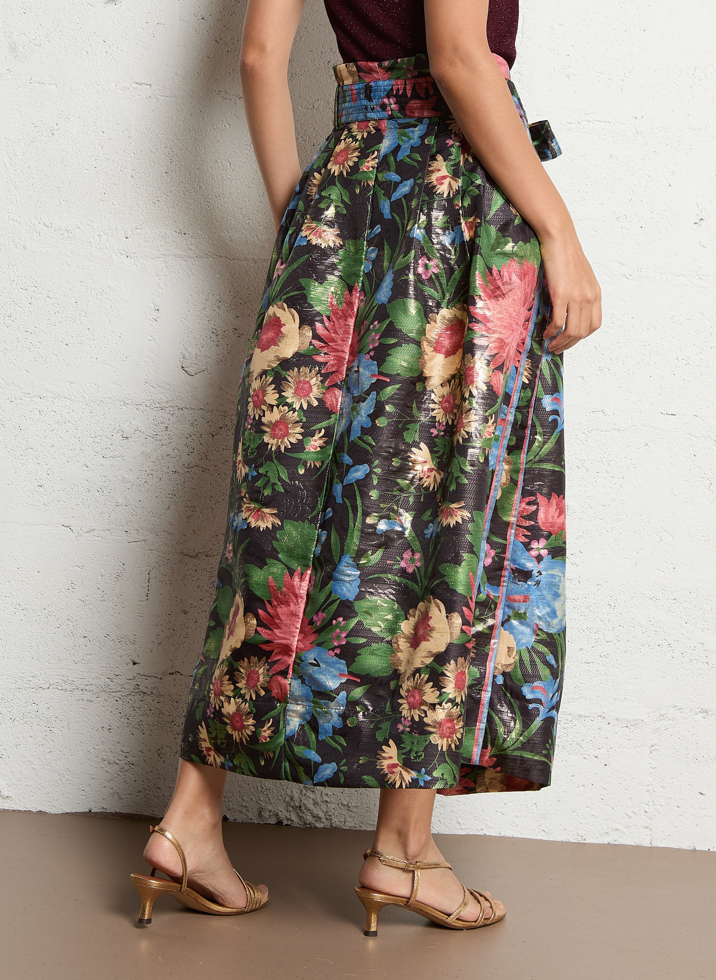 Jupe midi imprimée MES DEMOISELLES Multicolore