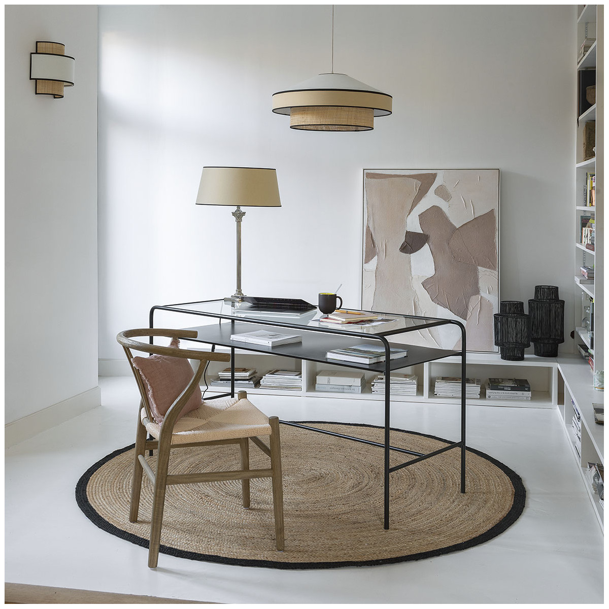 Lantern BLANC D'IVOIRE Black