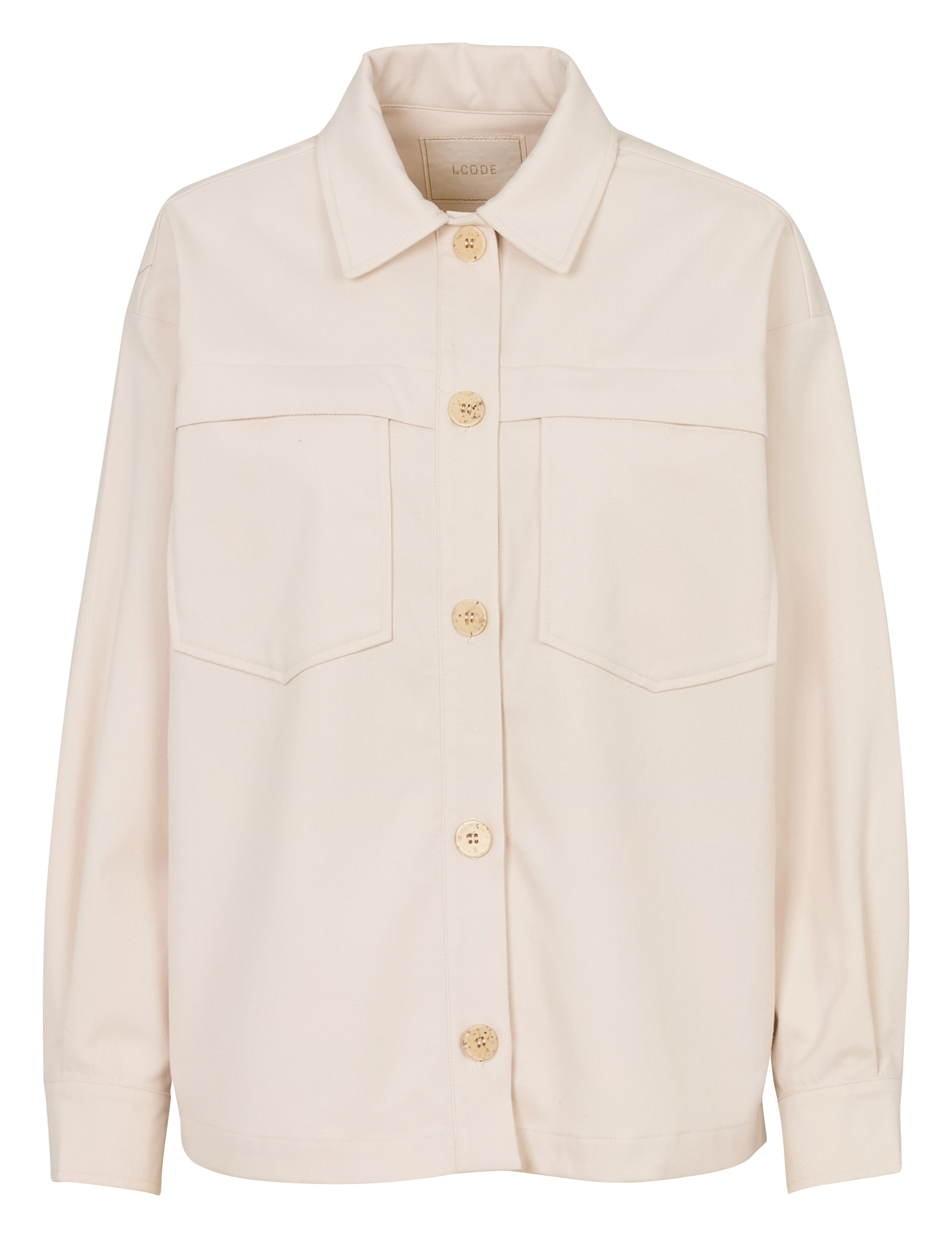 Surchemise droite col classique I CODE Blanc