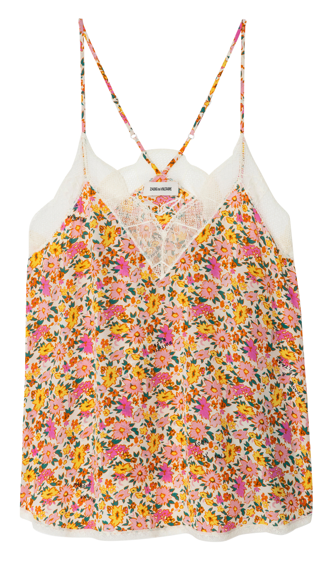 Caraco col V imprimé ZADIG&VOLTAIRE Blanc