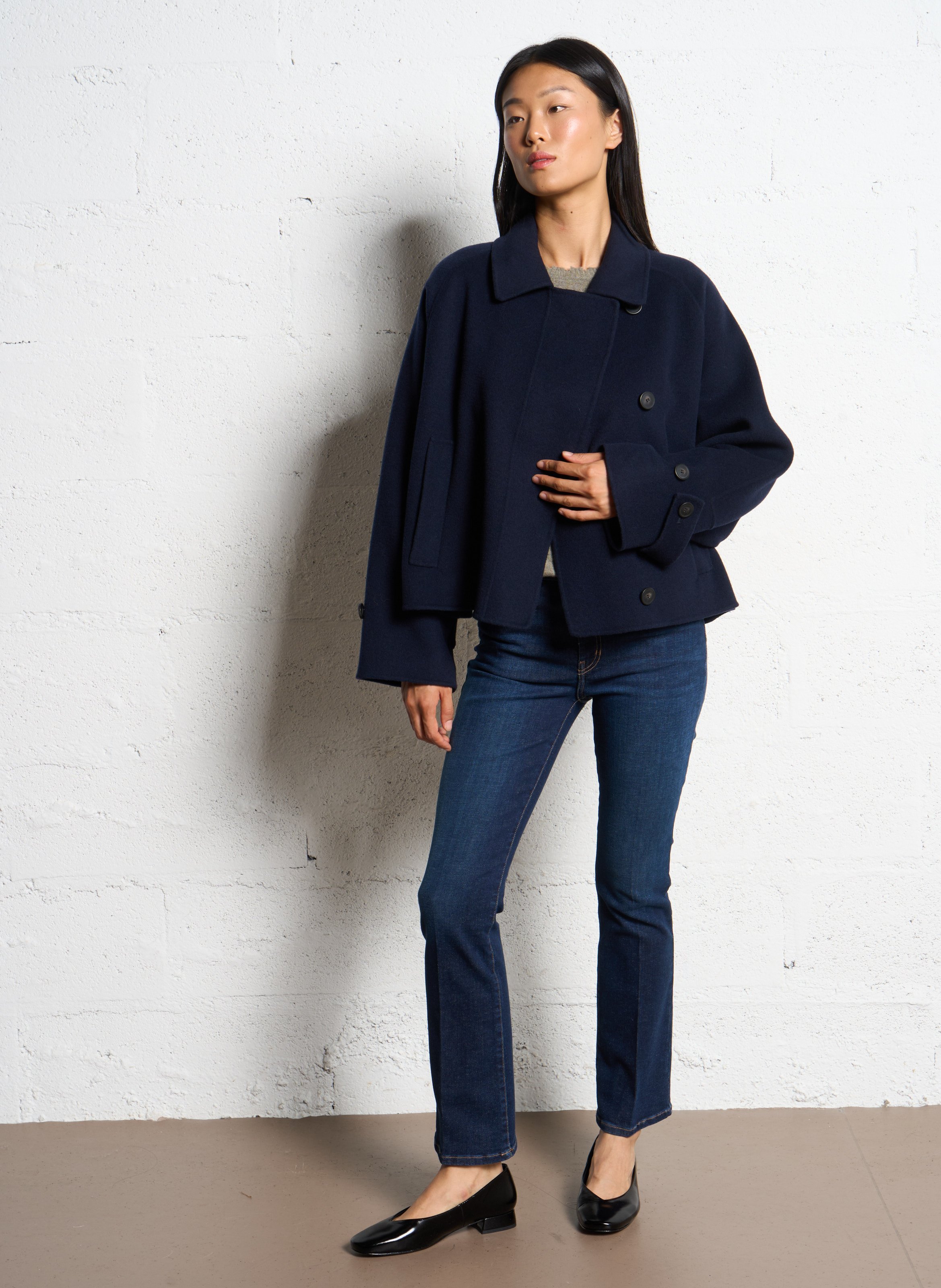 Classic-collar wool jacket  MAX MARA WEEK END Blue